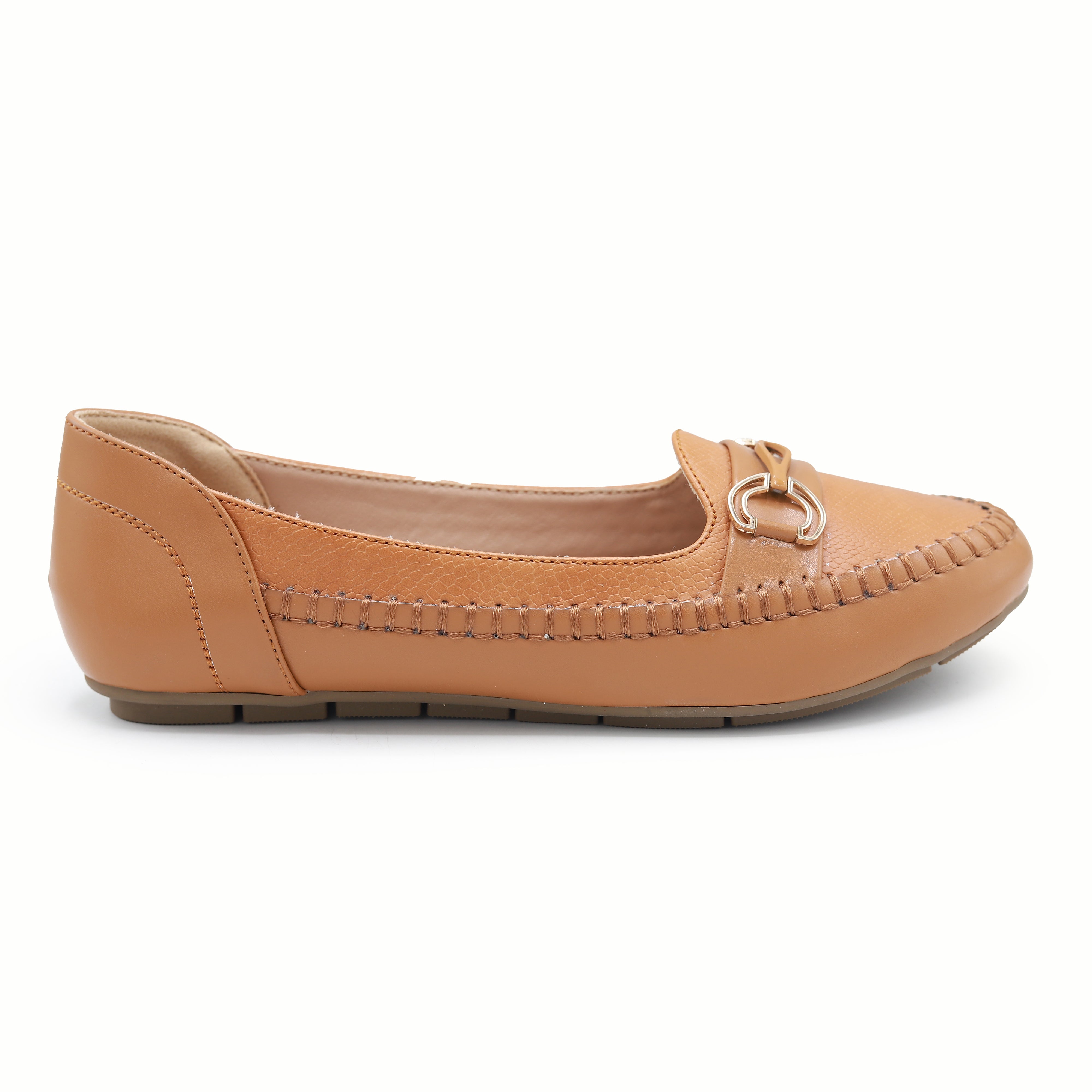 Tan Brown Loafer For Women 8004379