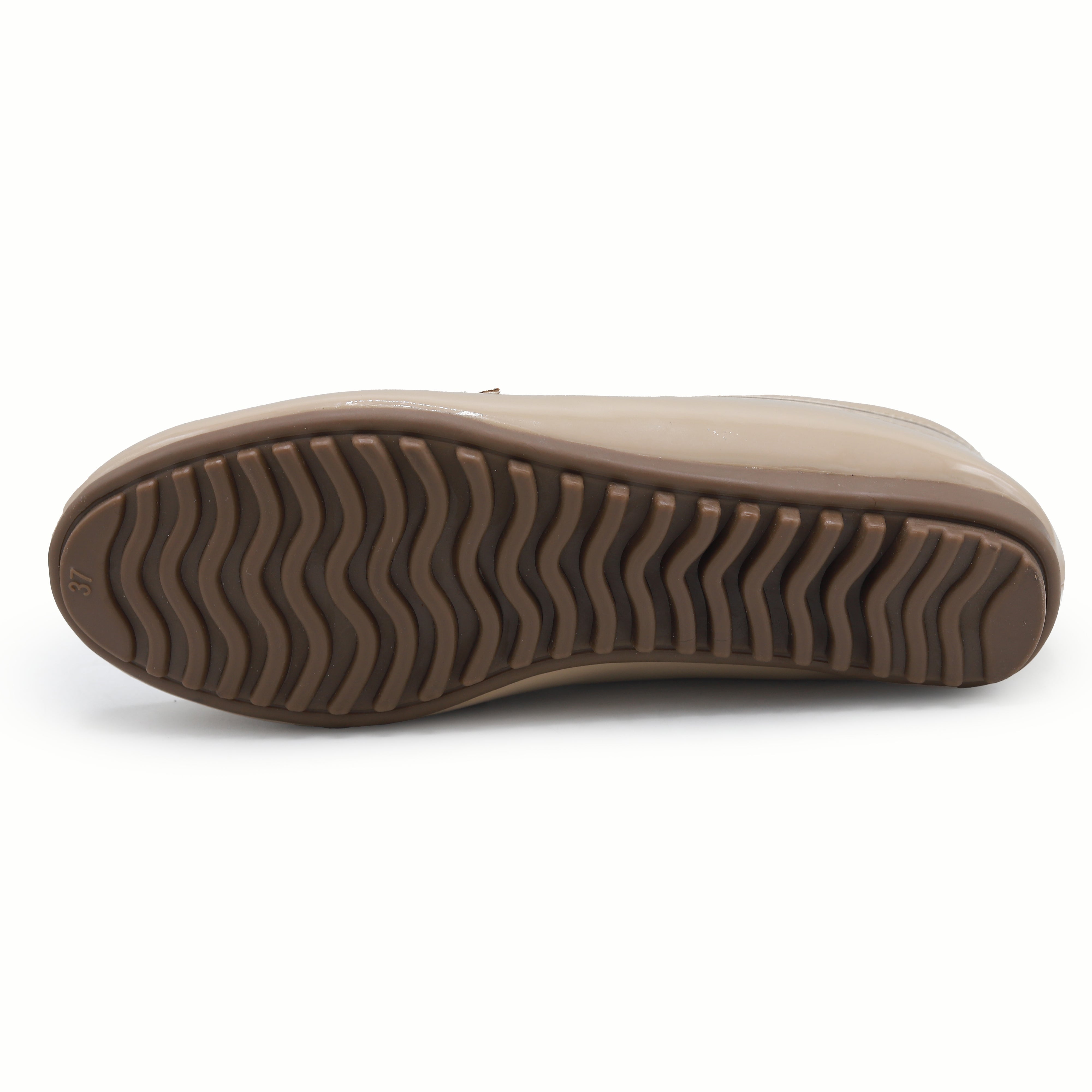 D Beige Loafer Shoes For Women 8004402