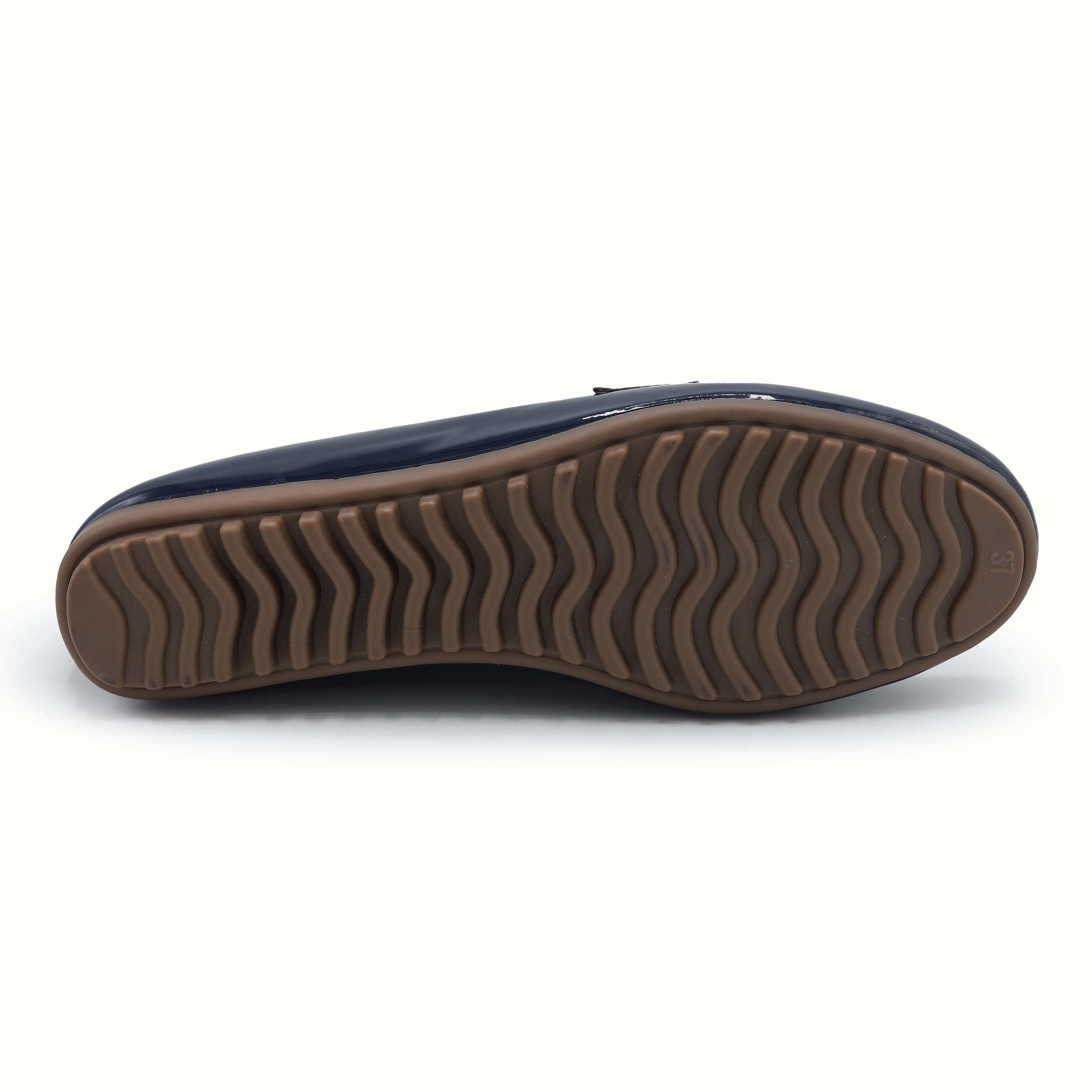 Navy Patent Loafer For Women 8004402