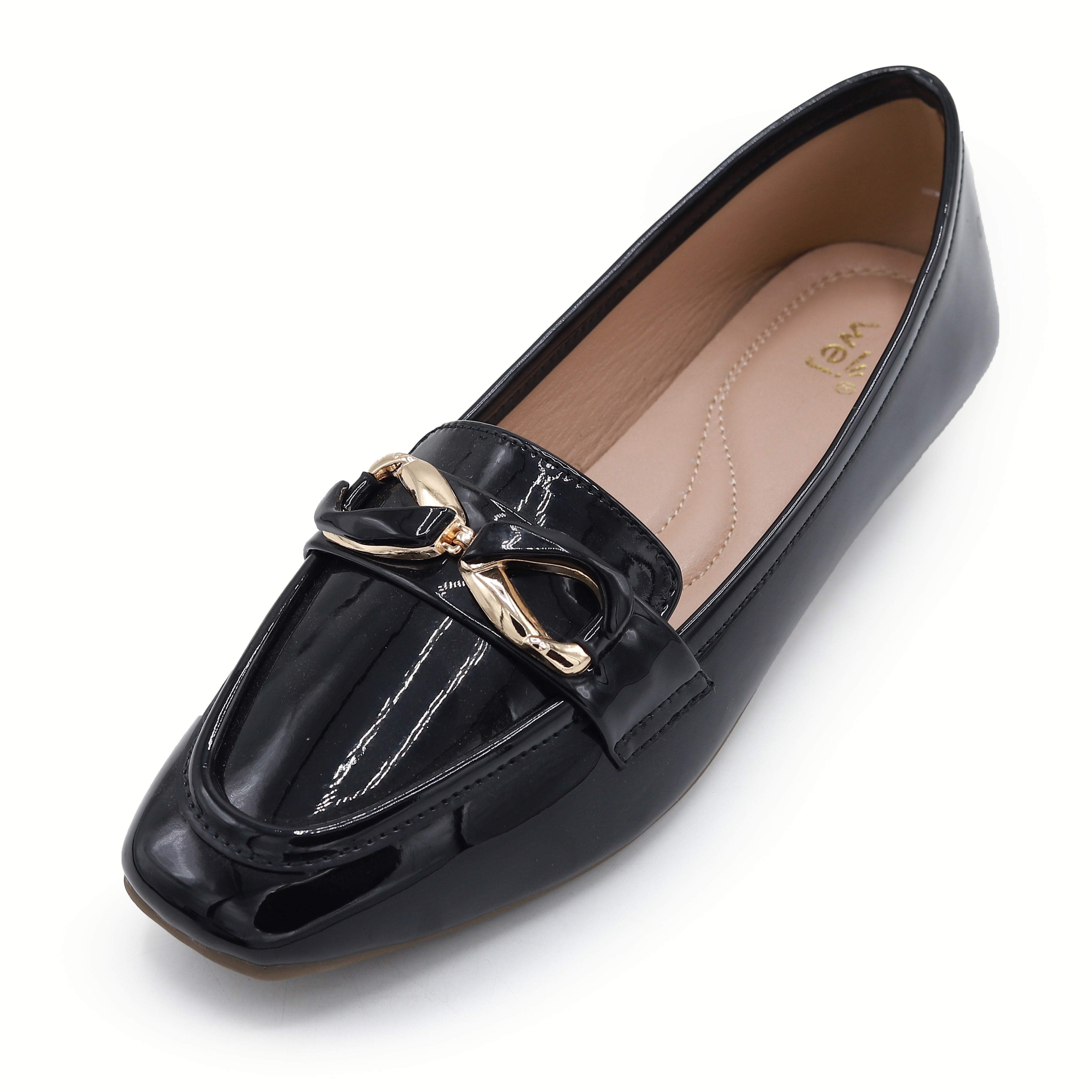 Black Women's Loafers 8004410