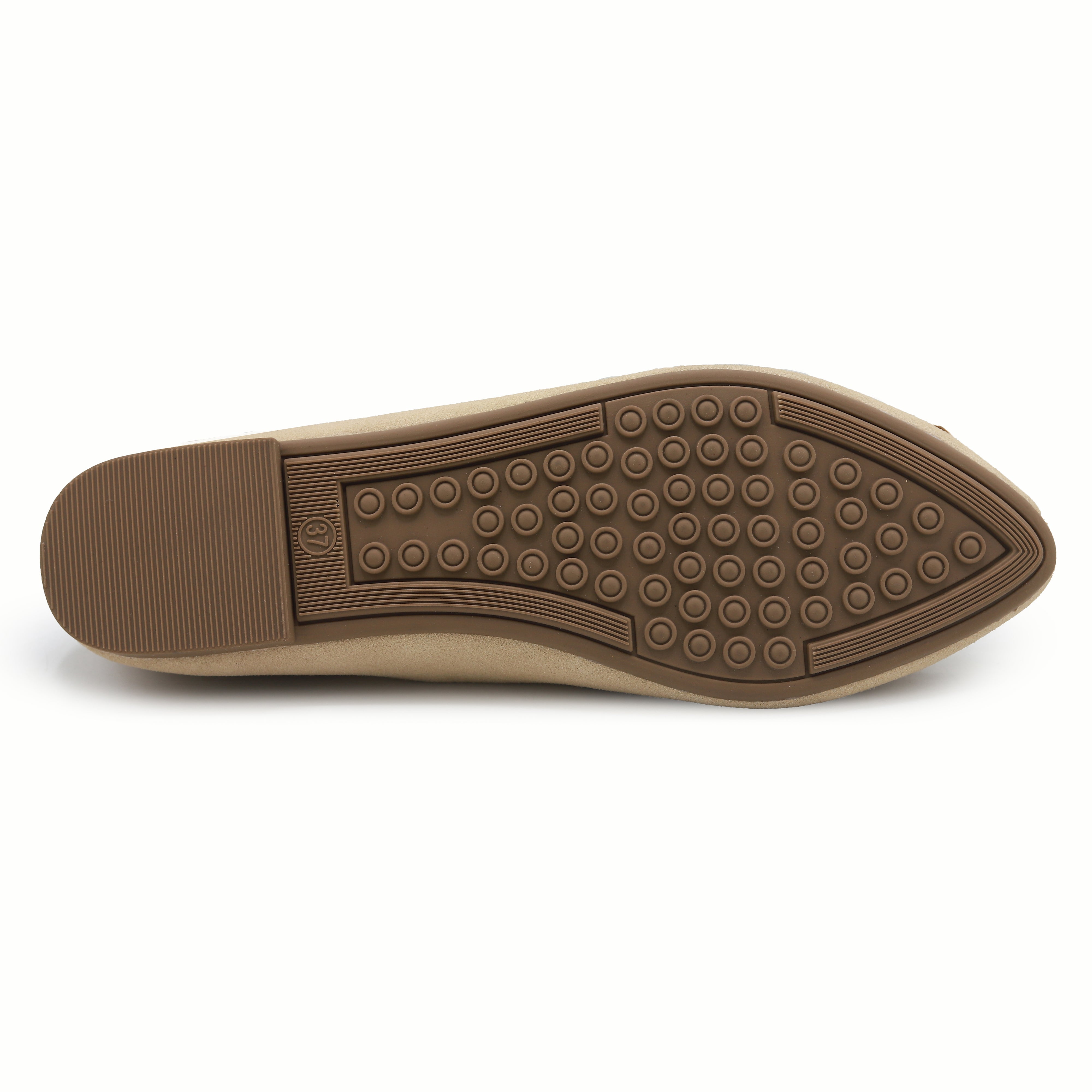 Beige Women's Square Buckle 8006347