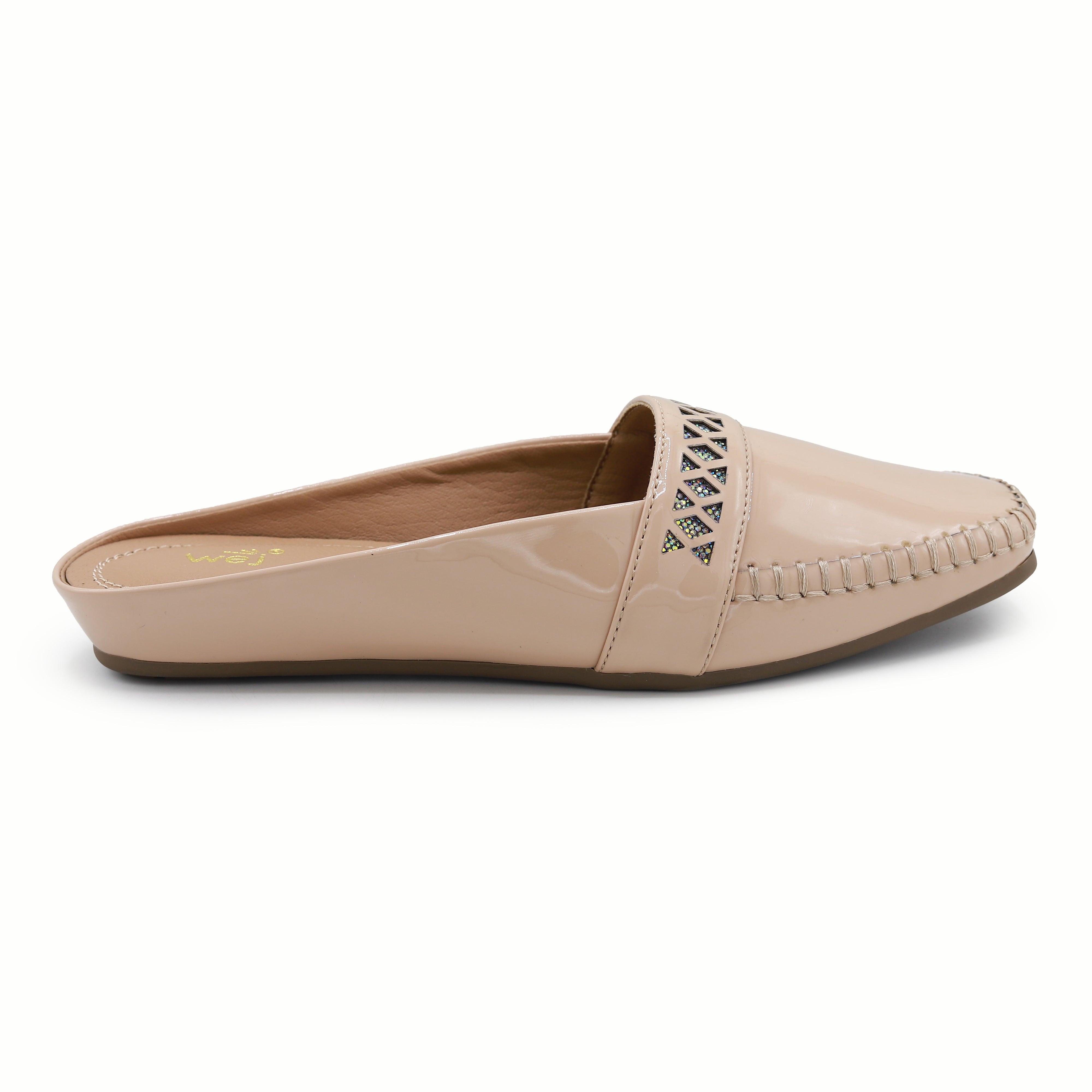 Beige Women Half Shoes 8004338