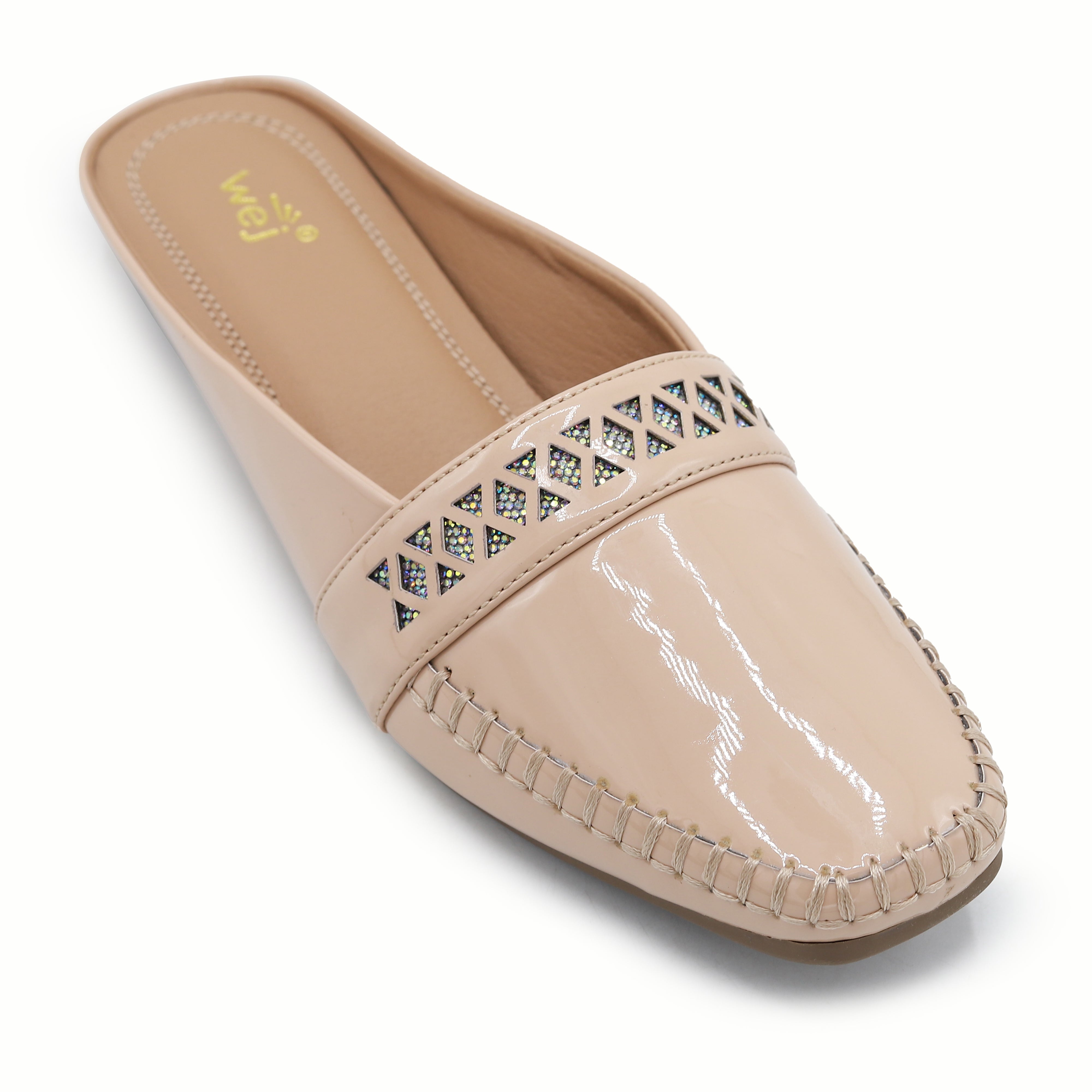Beige Women Half Shoes 8004338