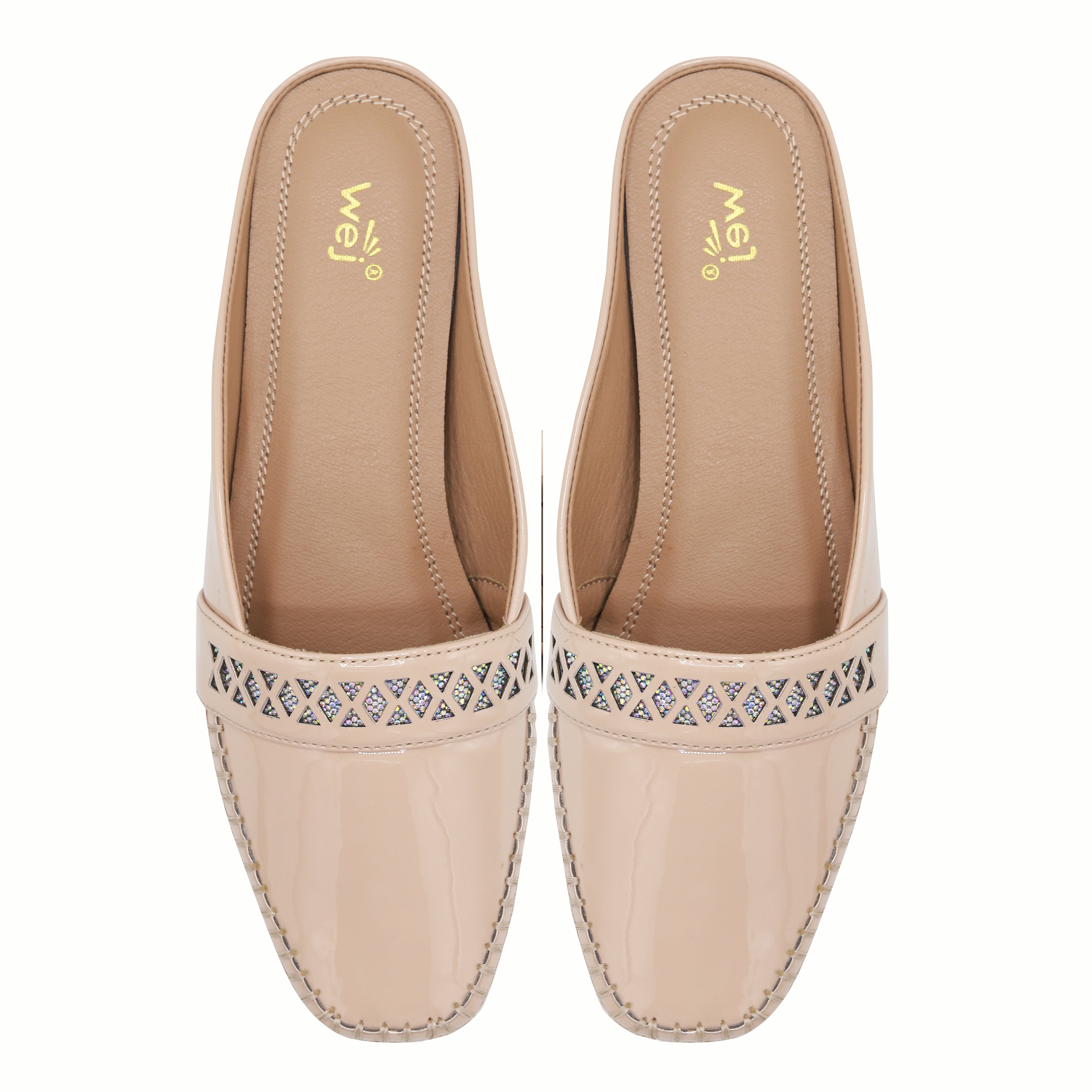Beige Women Half Shoes 8004338