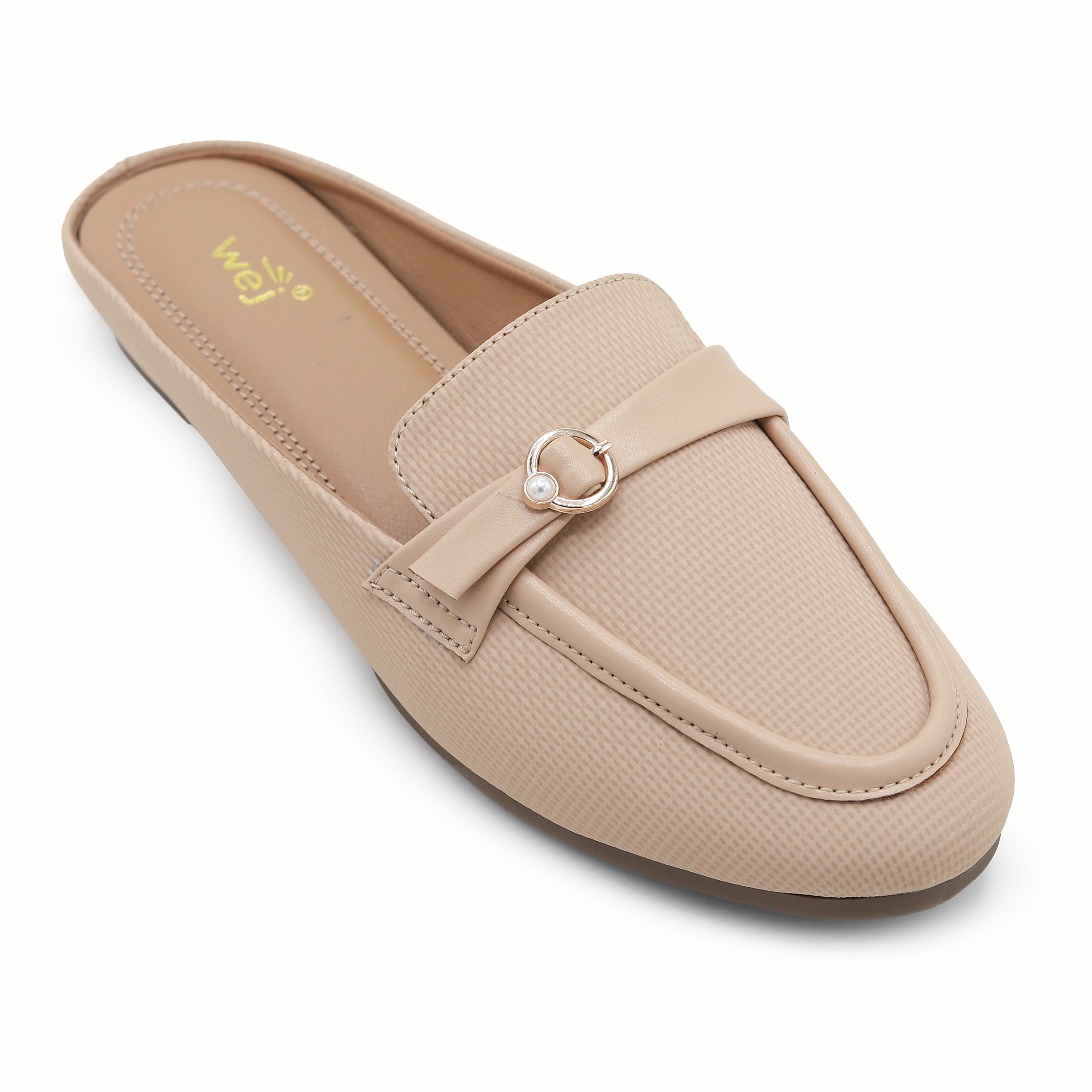 Beige Women Half Shoes 8004327