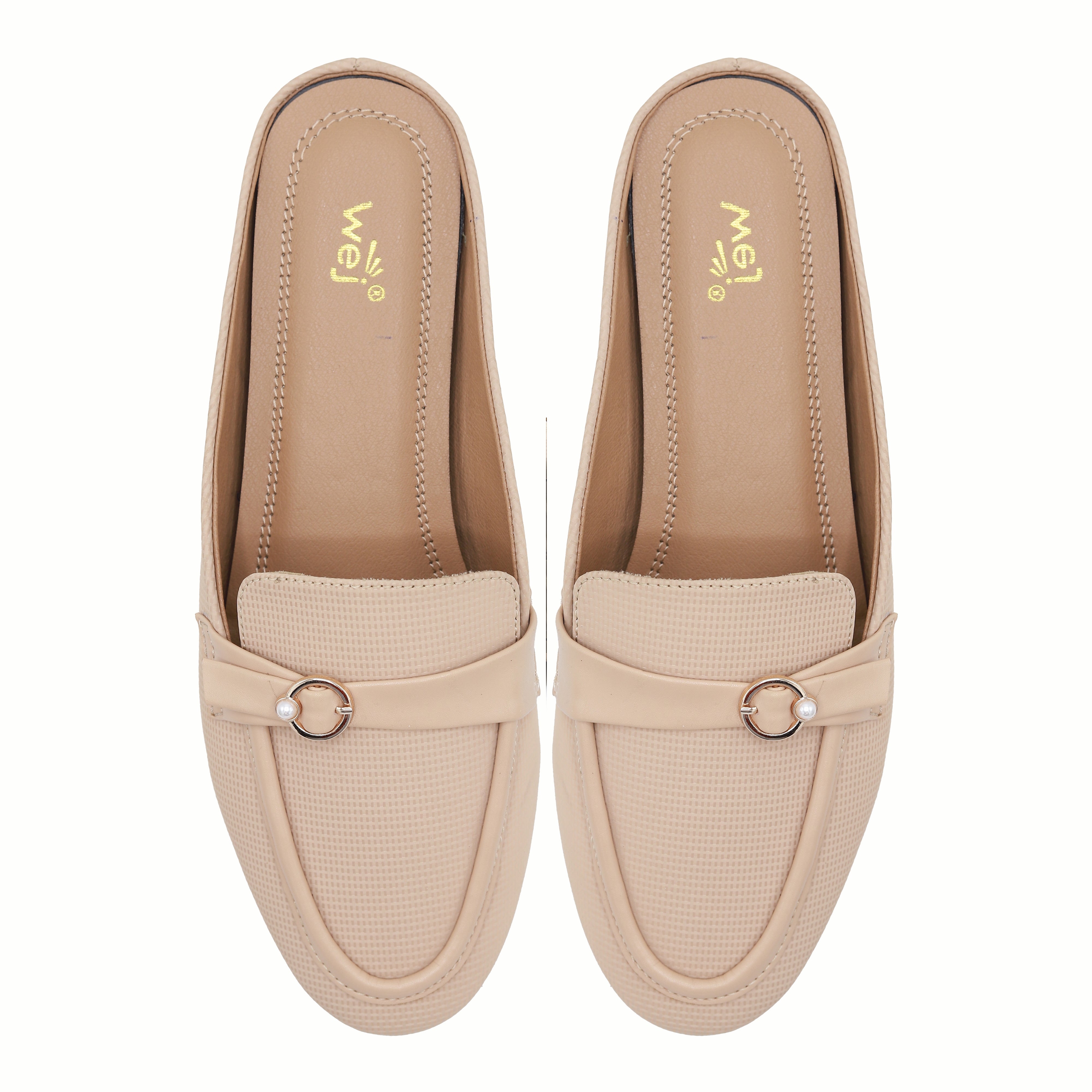 Beige Women Half Shoes 8004327