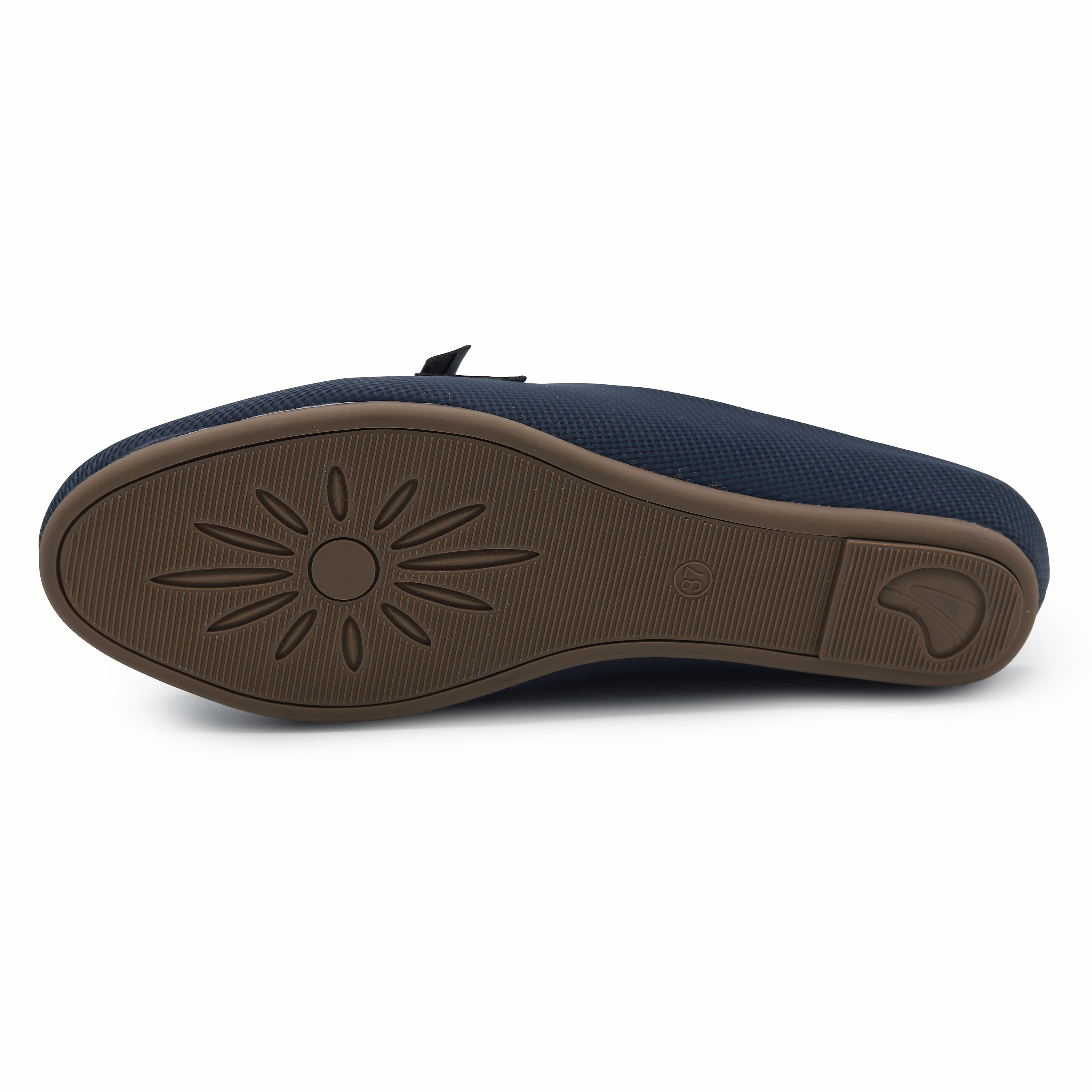 Navy Blue Backless Loafer Mules  8004327