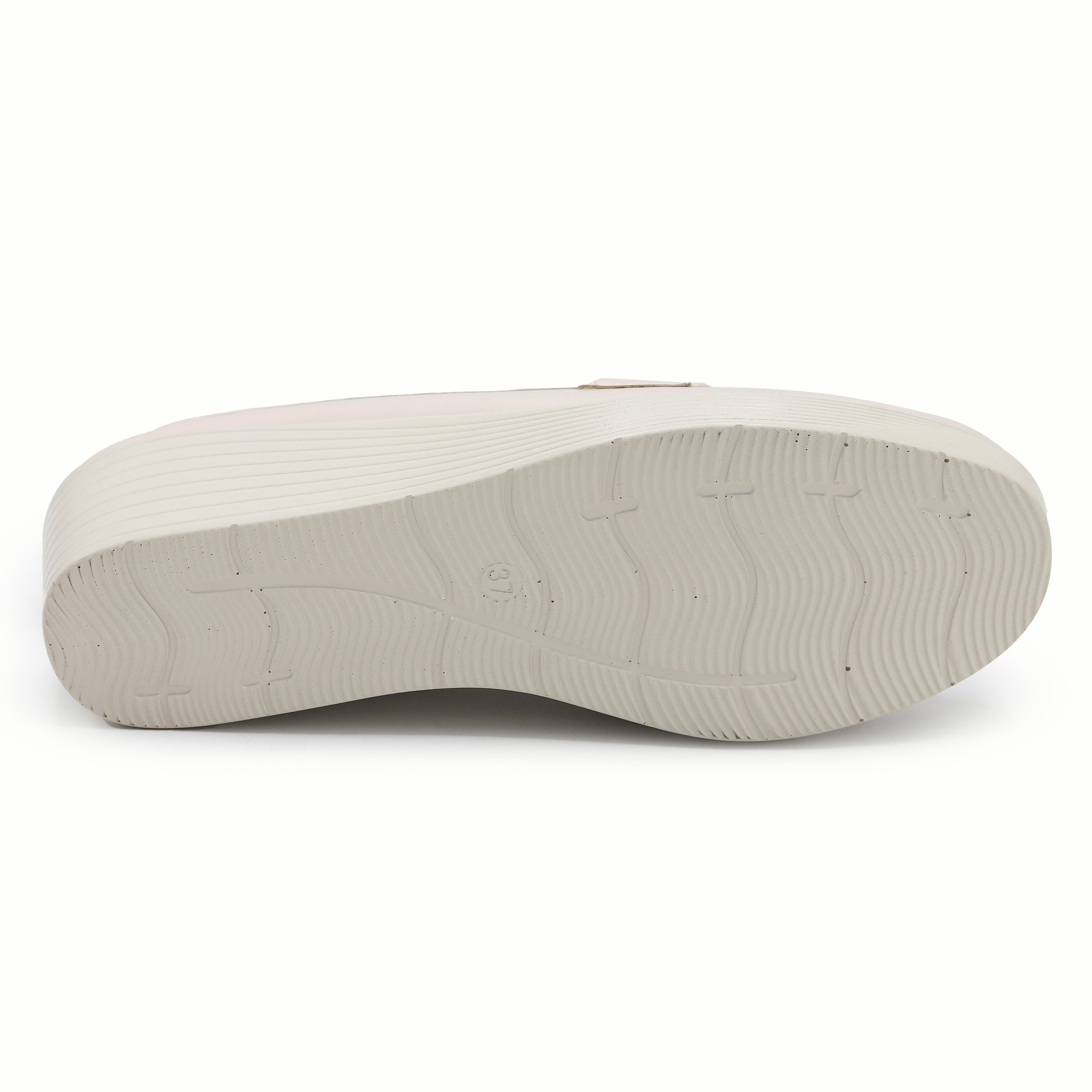 Nude Wedge Loafers For Women 8004385