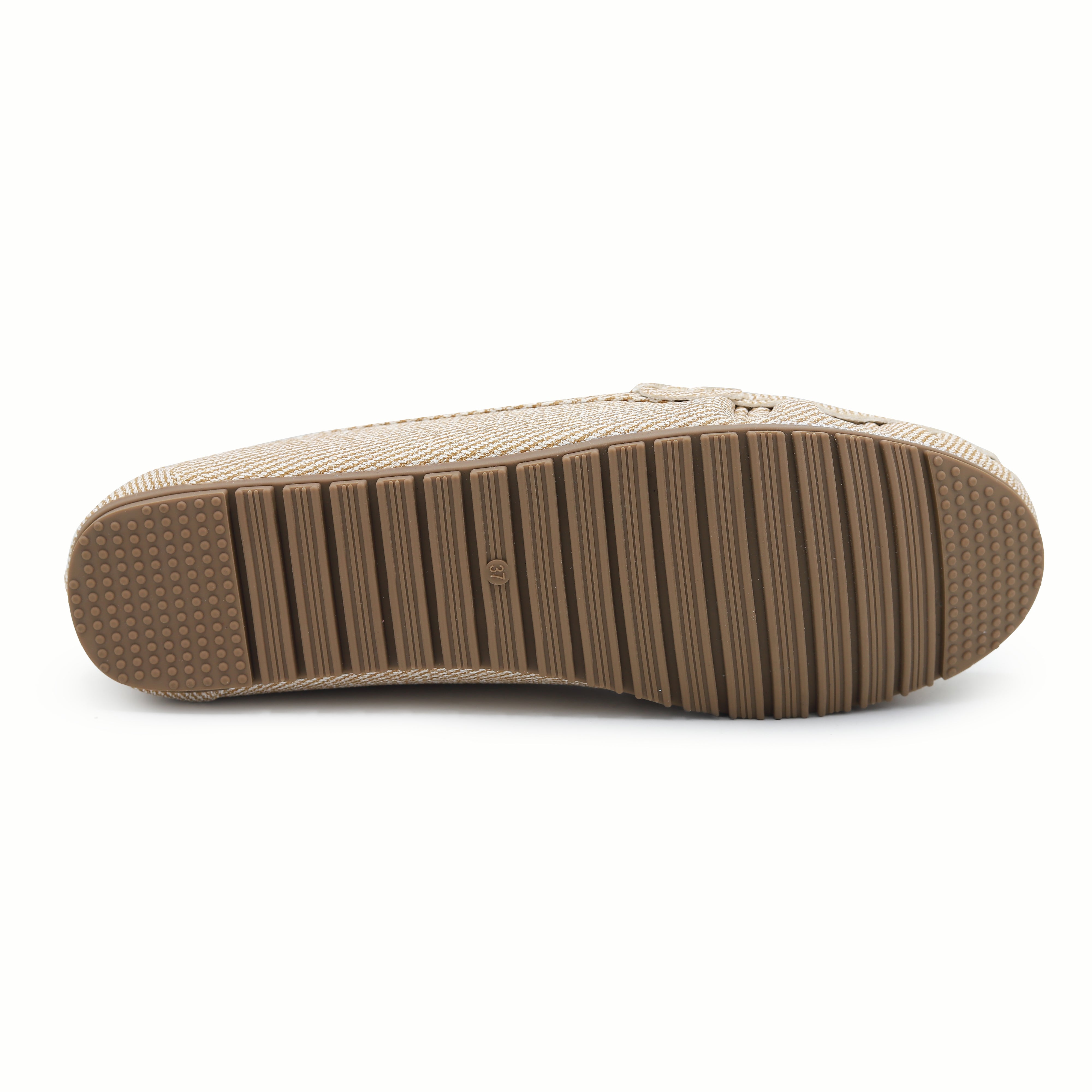 Beige Loafer Flats Women's Comfort Shoes 8004353 Khaki