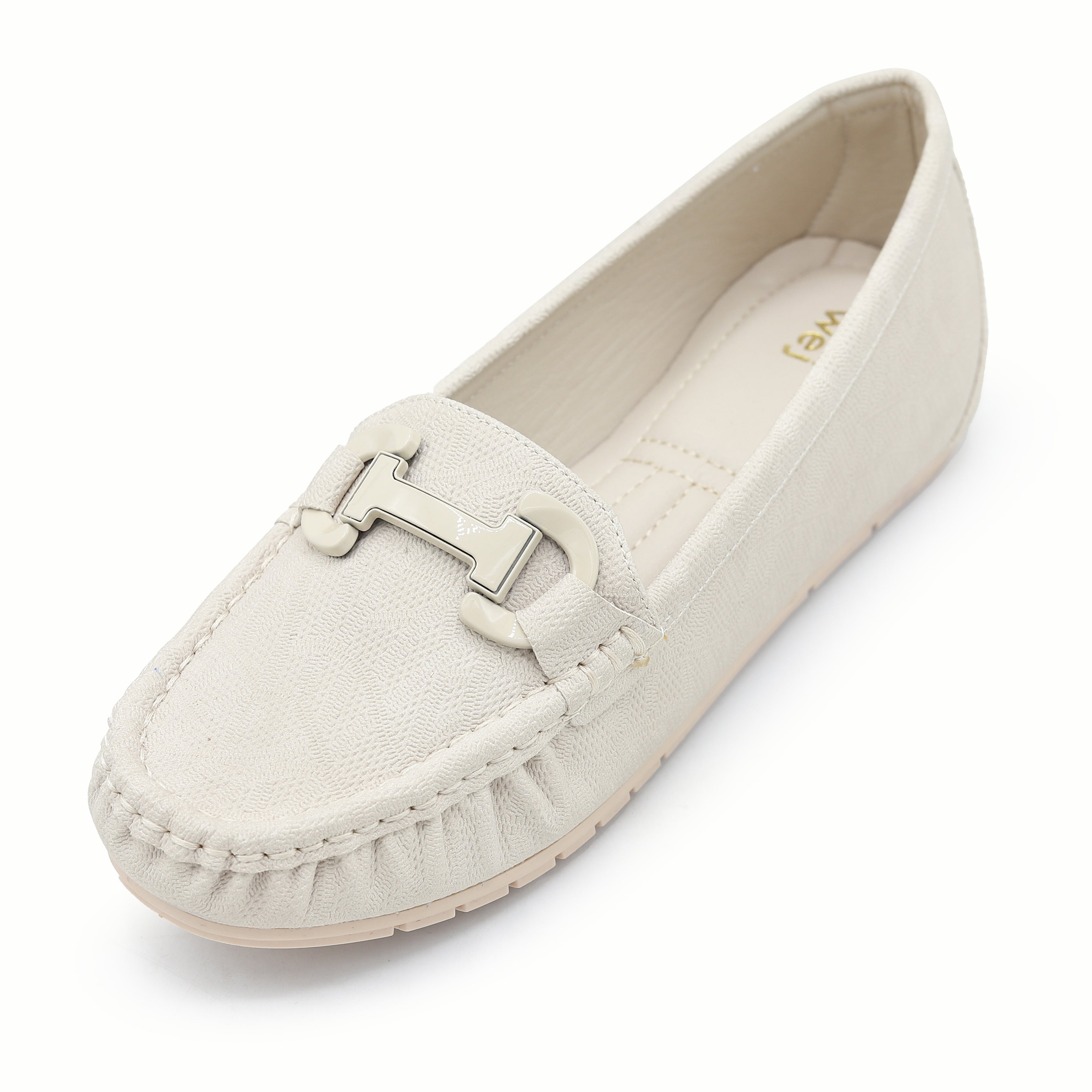 Off-White Moccasins - Women's Comfort Loafers 8004358 Fawn
