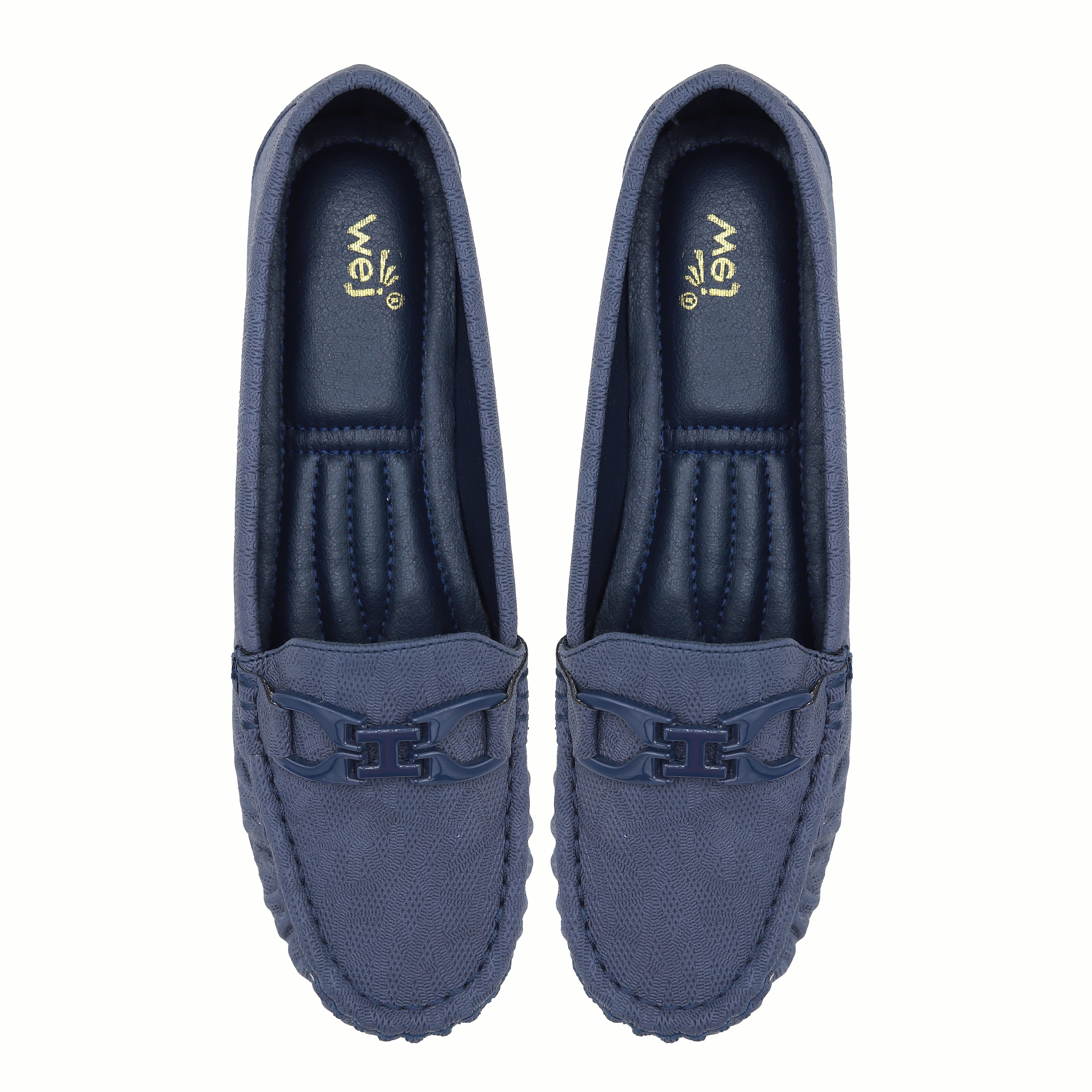Blue Moccasin Loafers - Women's Shoes 8004363 Navy