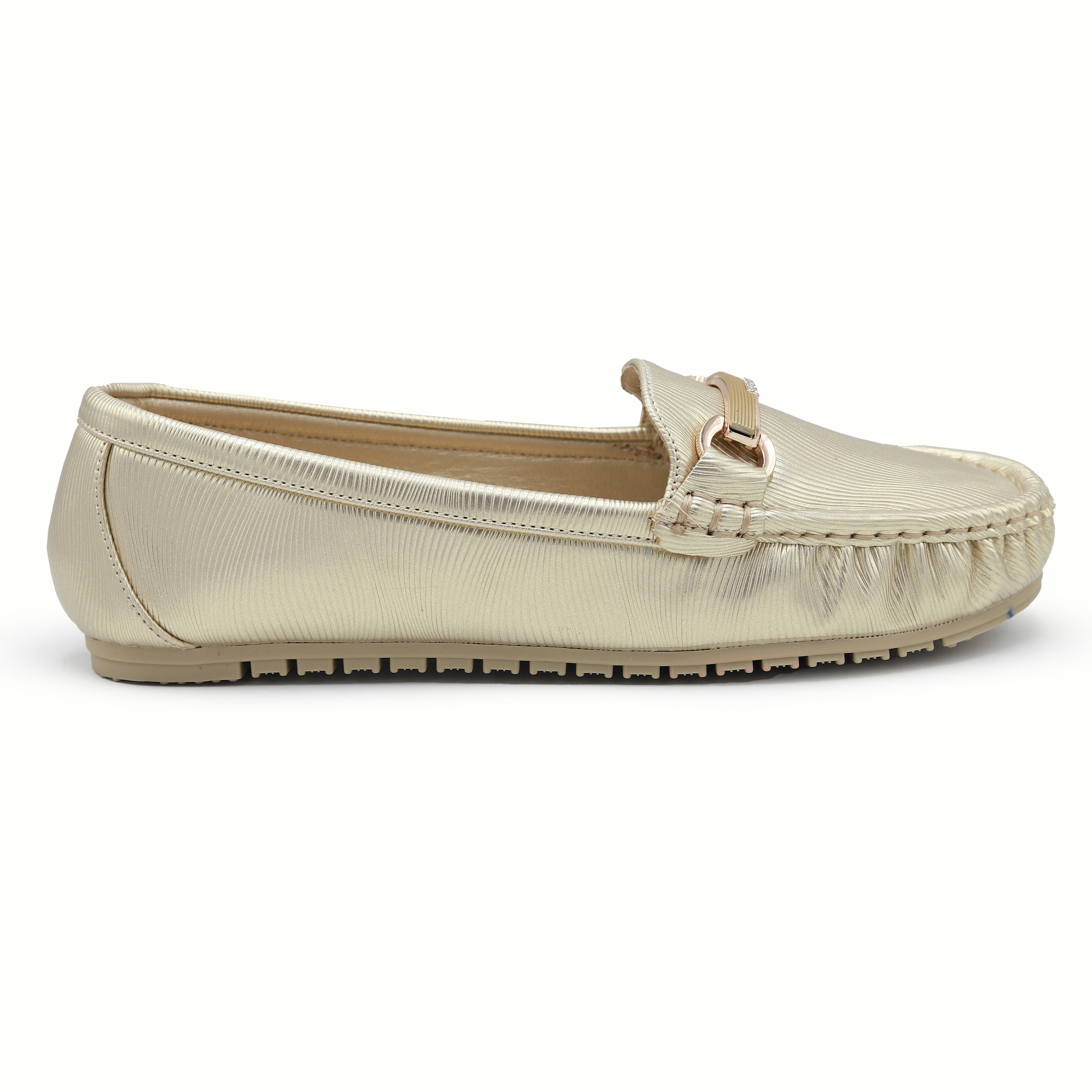 Gold Metallic Driver Loafers 8004344 Gold