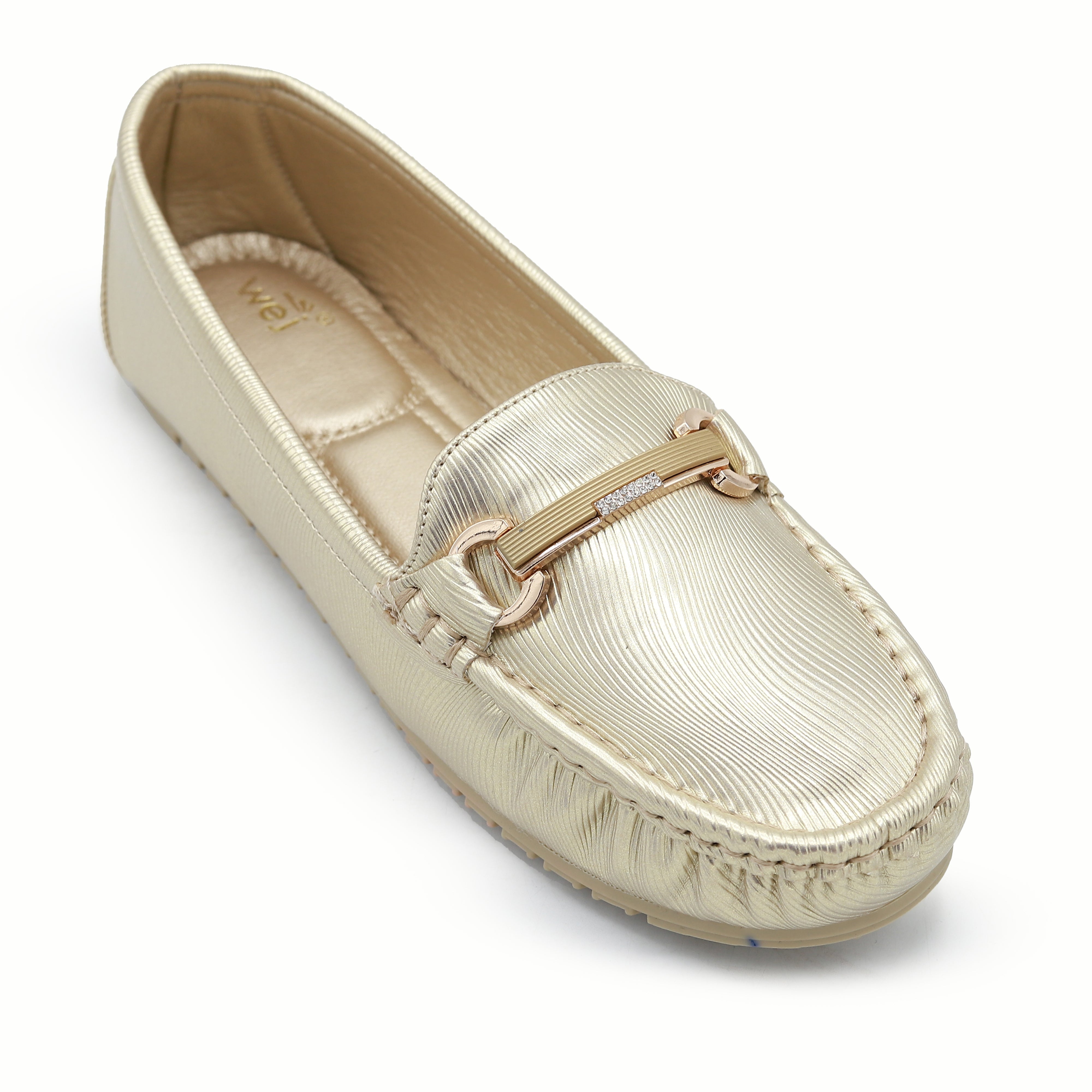 Gold Metallic Driver Loafers 8004344 Gold