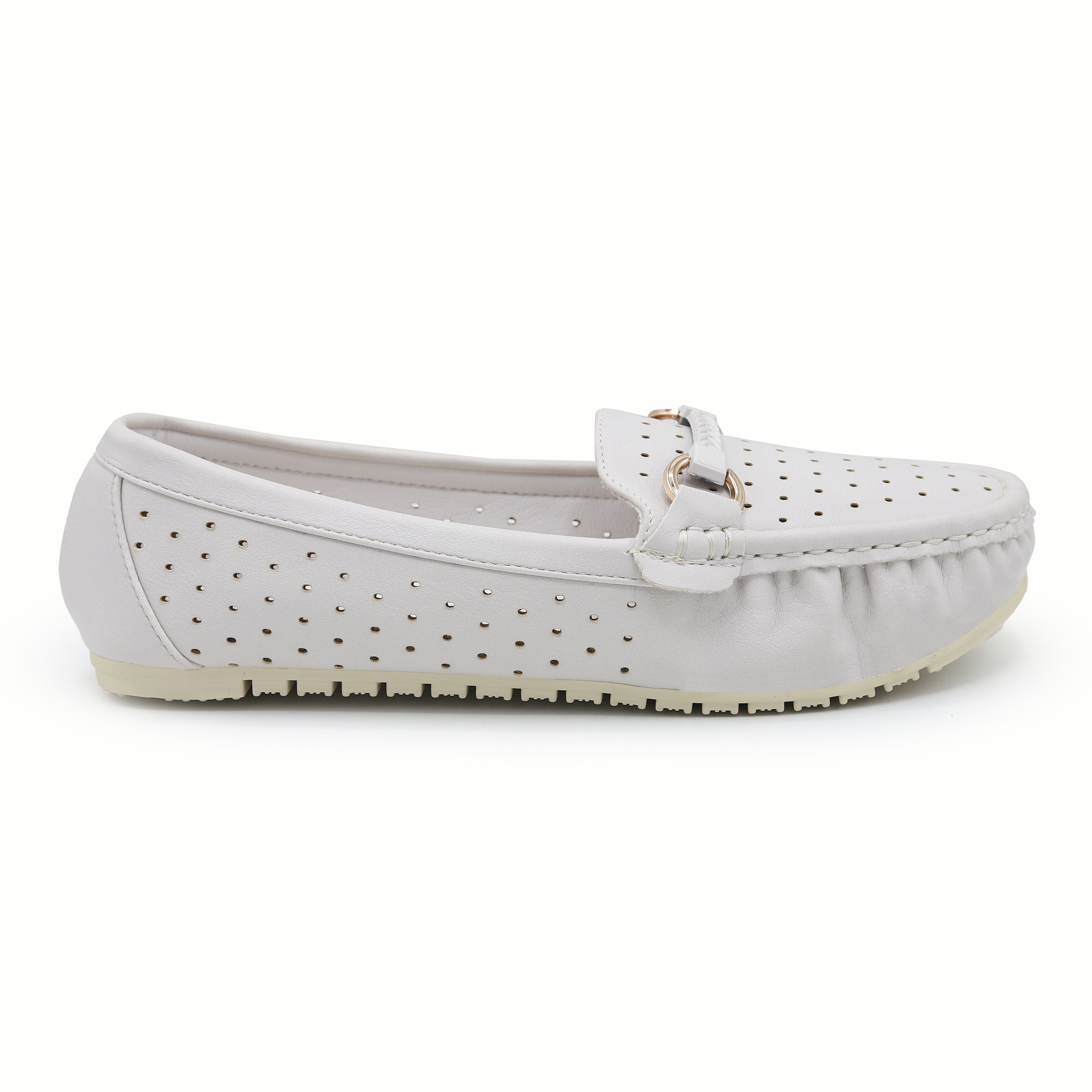 Women's Breathable Summer Flats Loafers 8004351 Nude