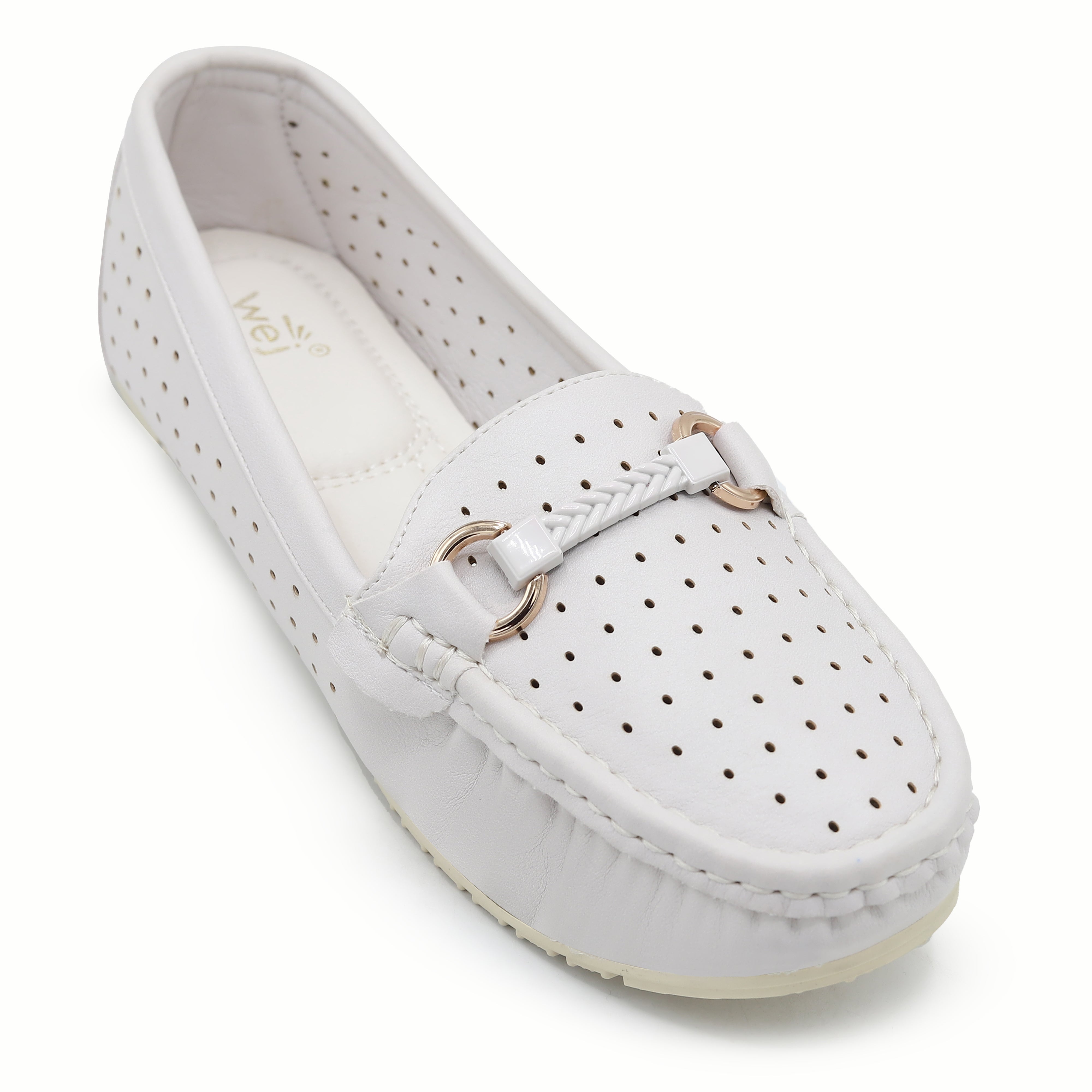 Women's Breathable Summer Flats Loafers 8004351 Nude