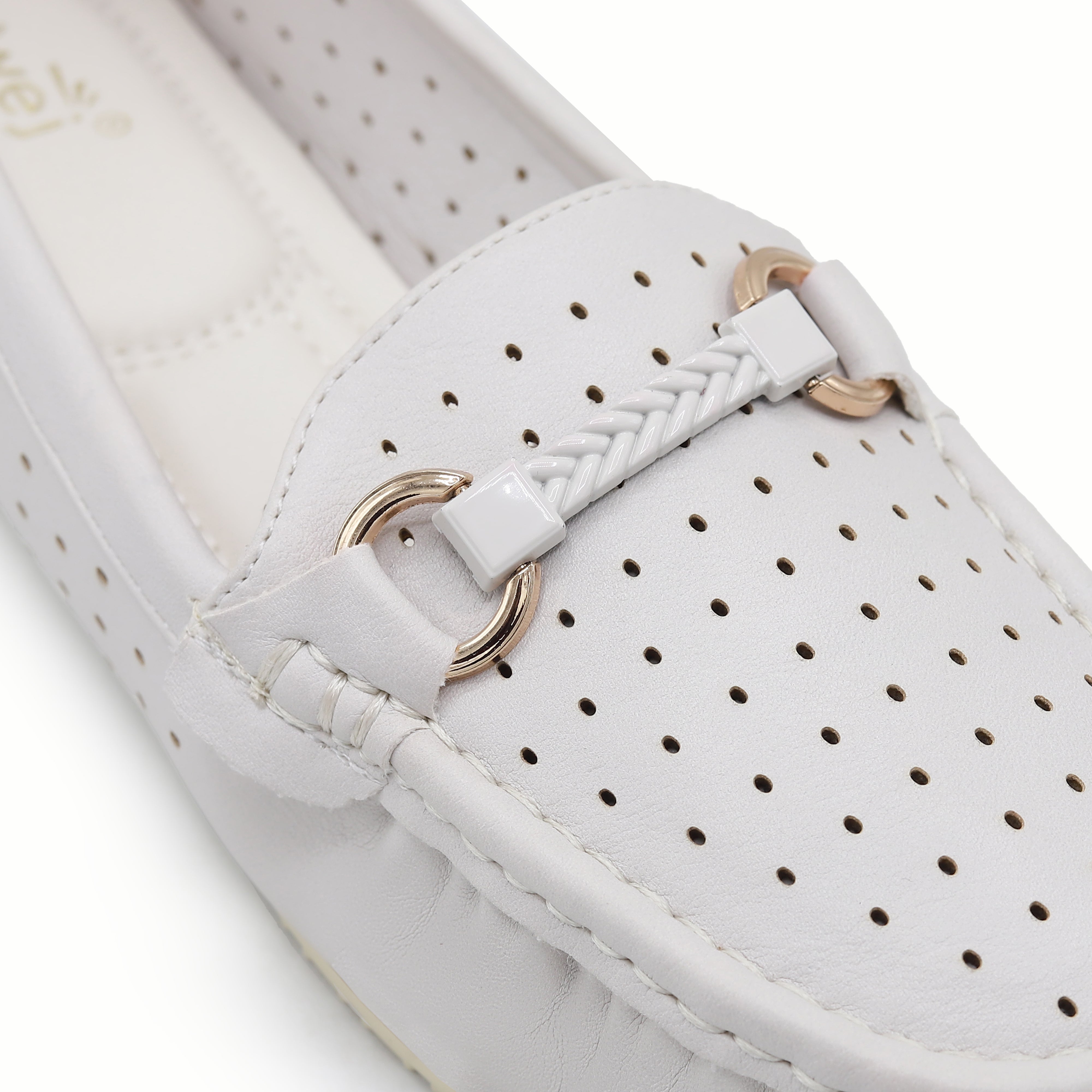 Women's Breathable Summer Flats Loafers 8004351 Nude