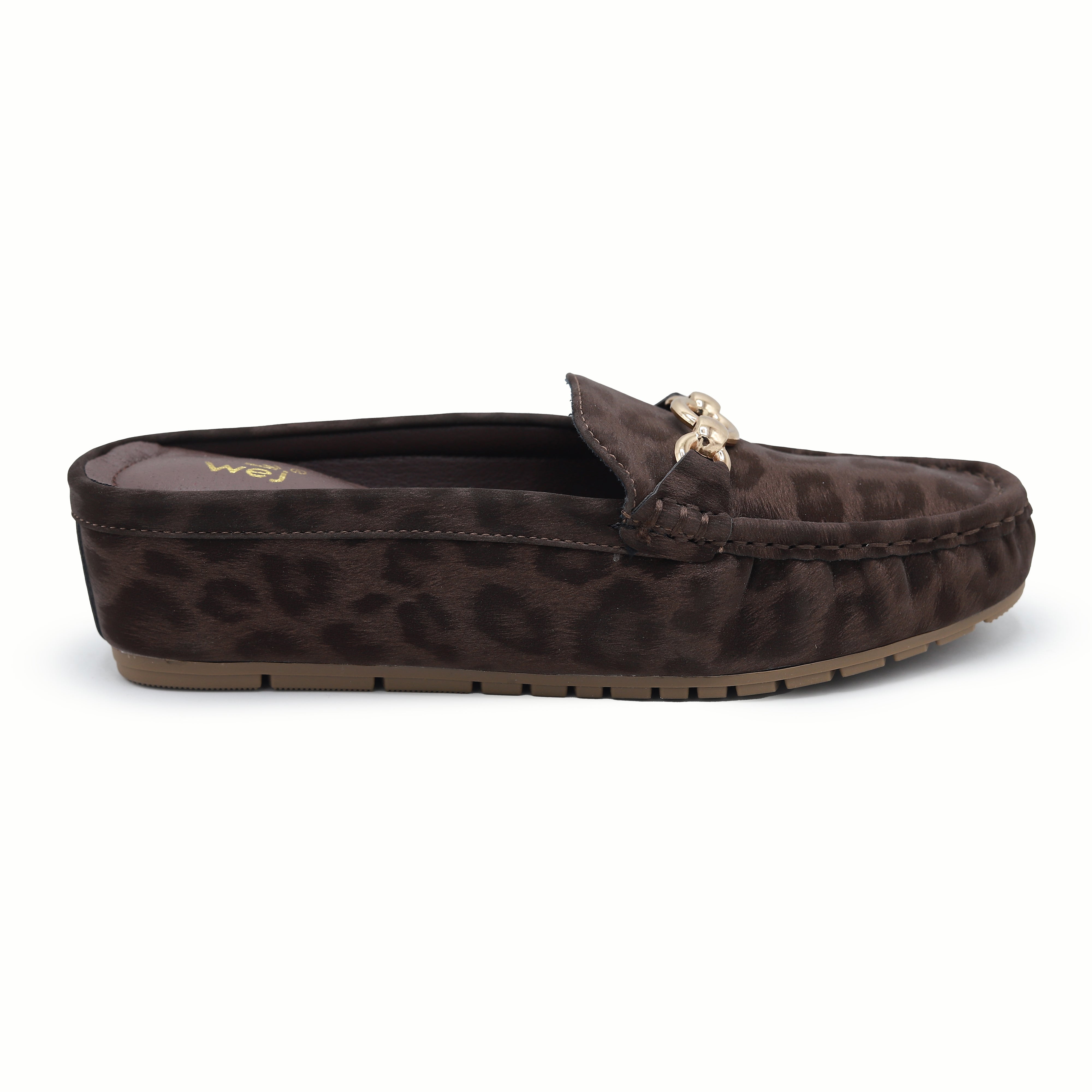 Chic Brown Leopard Print Loafer Mules 8007219 Coffee