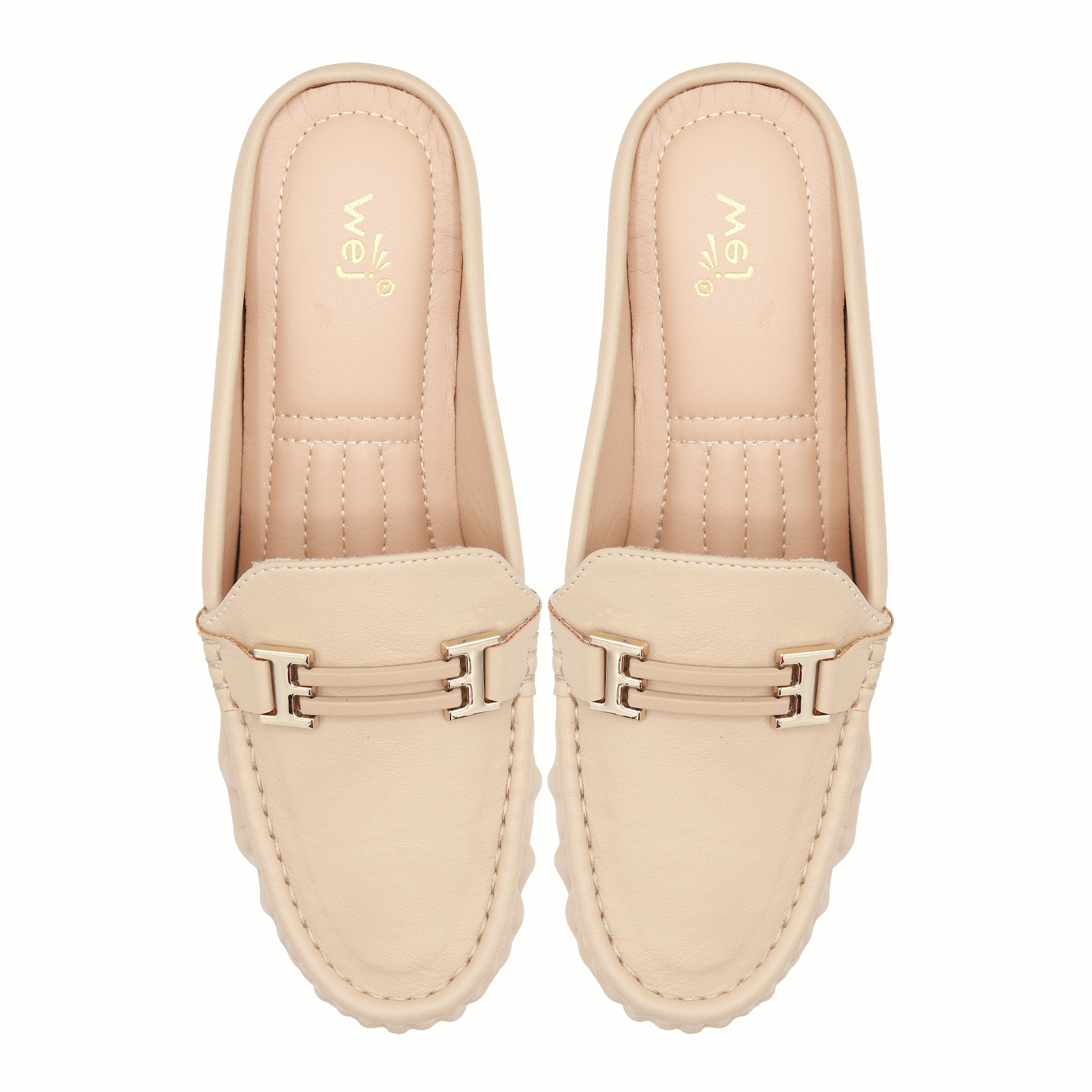 Chic Beige Loafer Mules 8007222 Beige