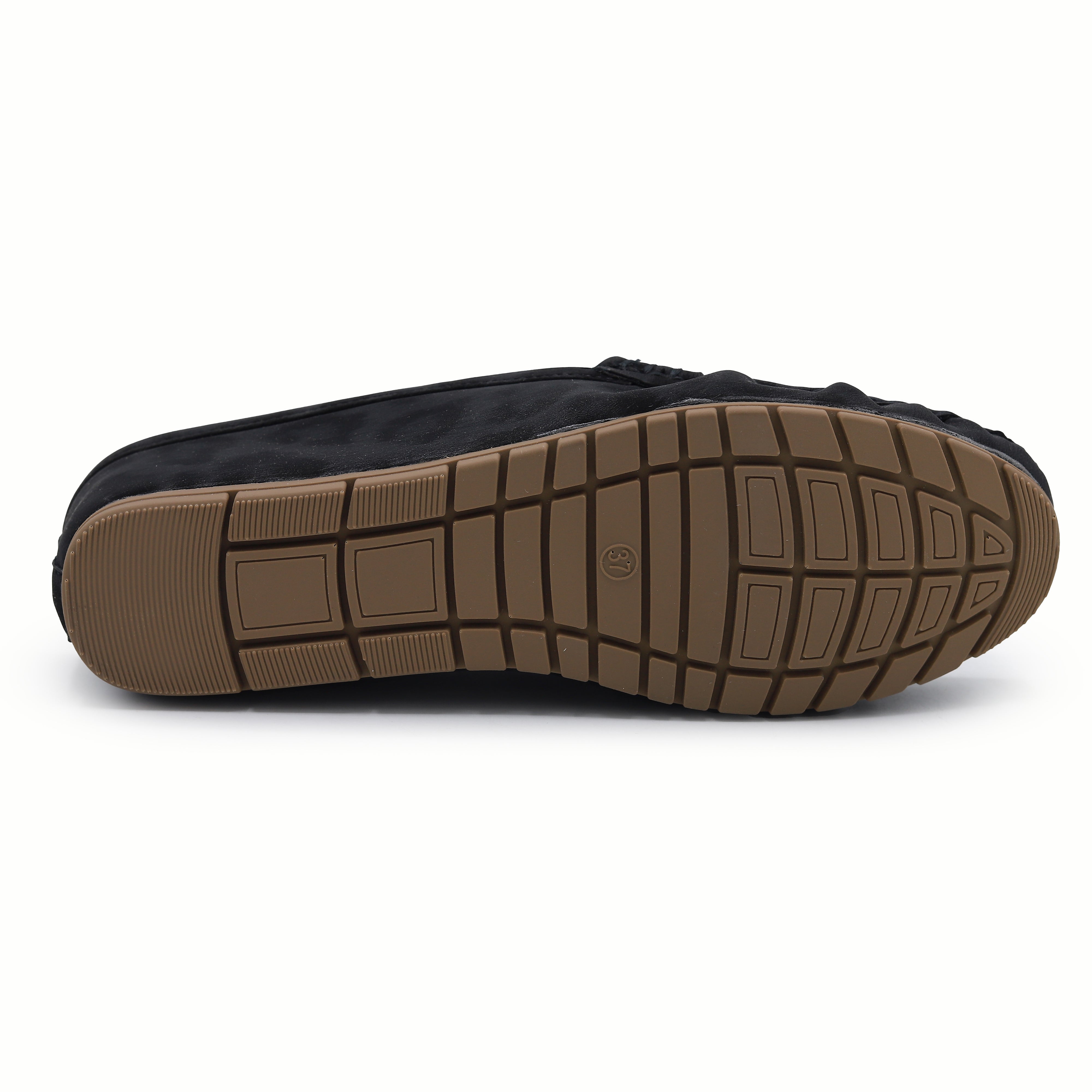 Chic Black Suede Loafer Mules 8007223 Black