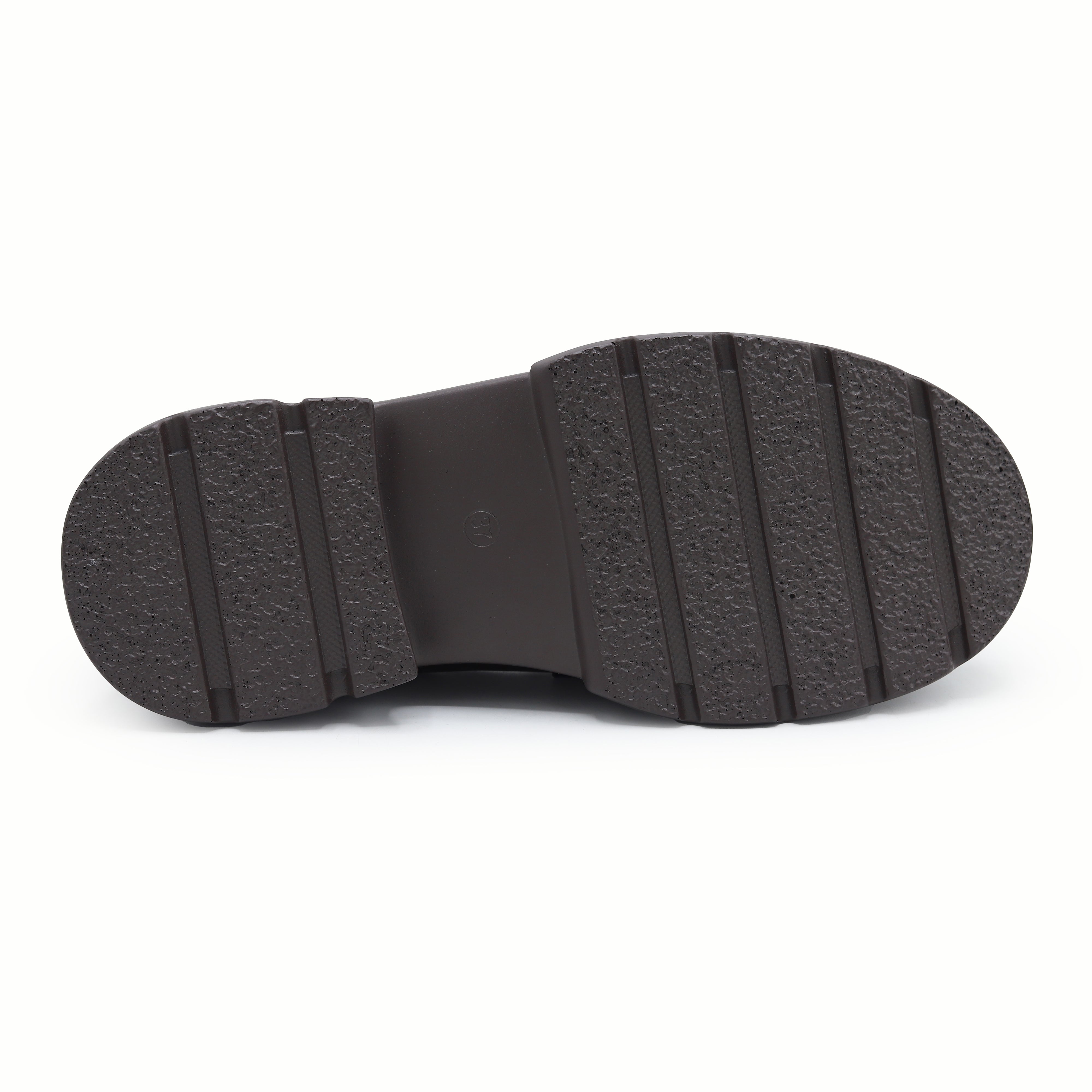 Modern Brown Chunky Loafers with Crystal Detail 8004428 Coffee