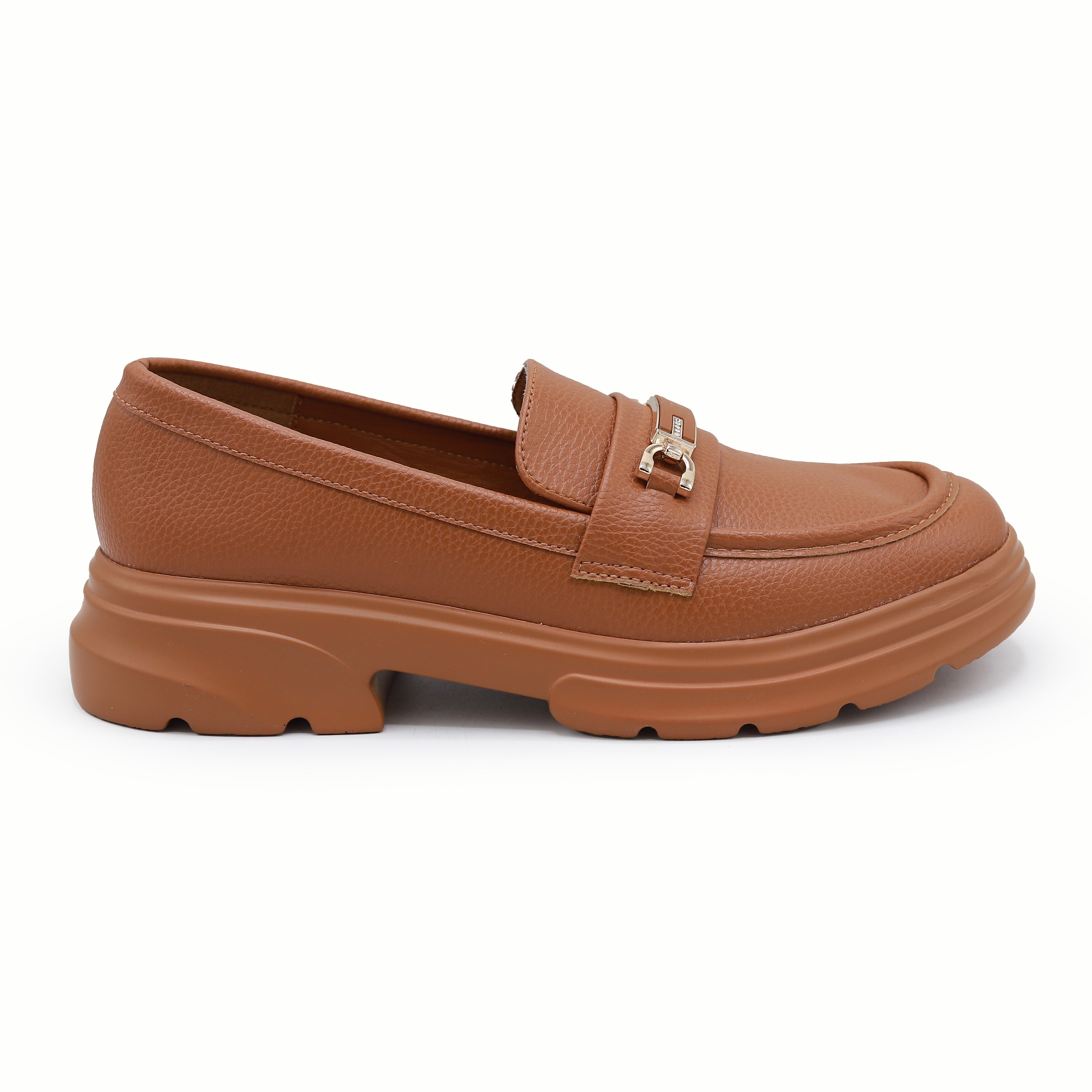 Modern Tan Chunky Platform Loafers 8004425 Tan