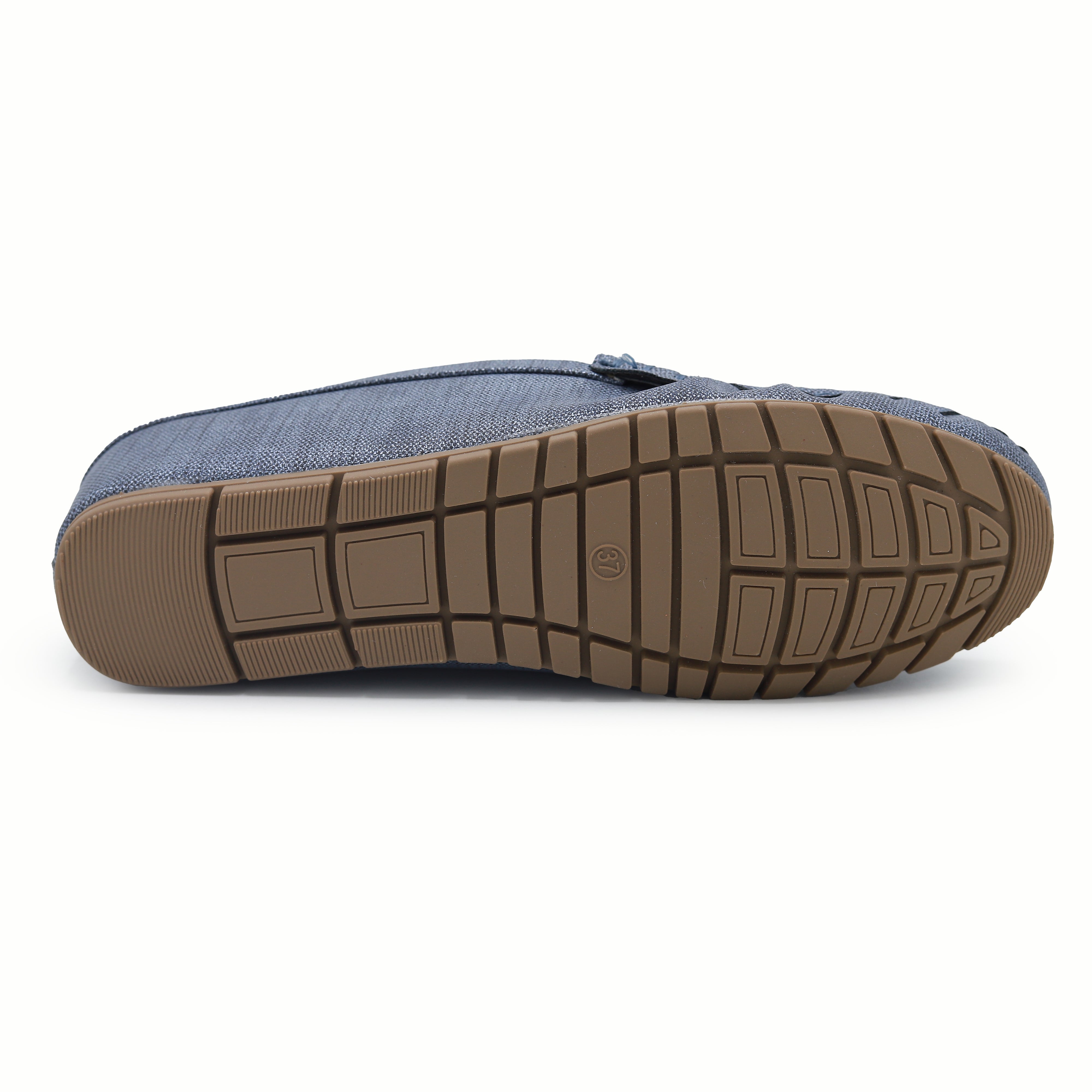 Chic Blue Textured Loafer Mules 8007220 Blue