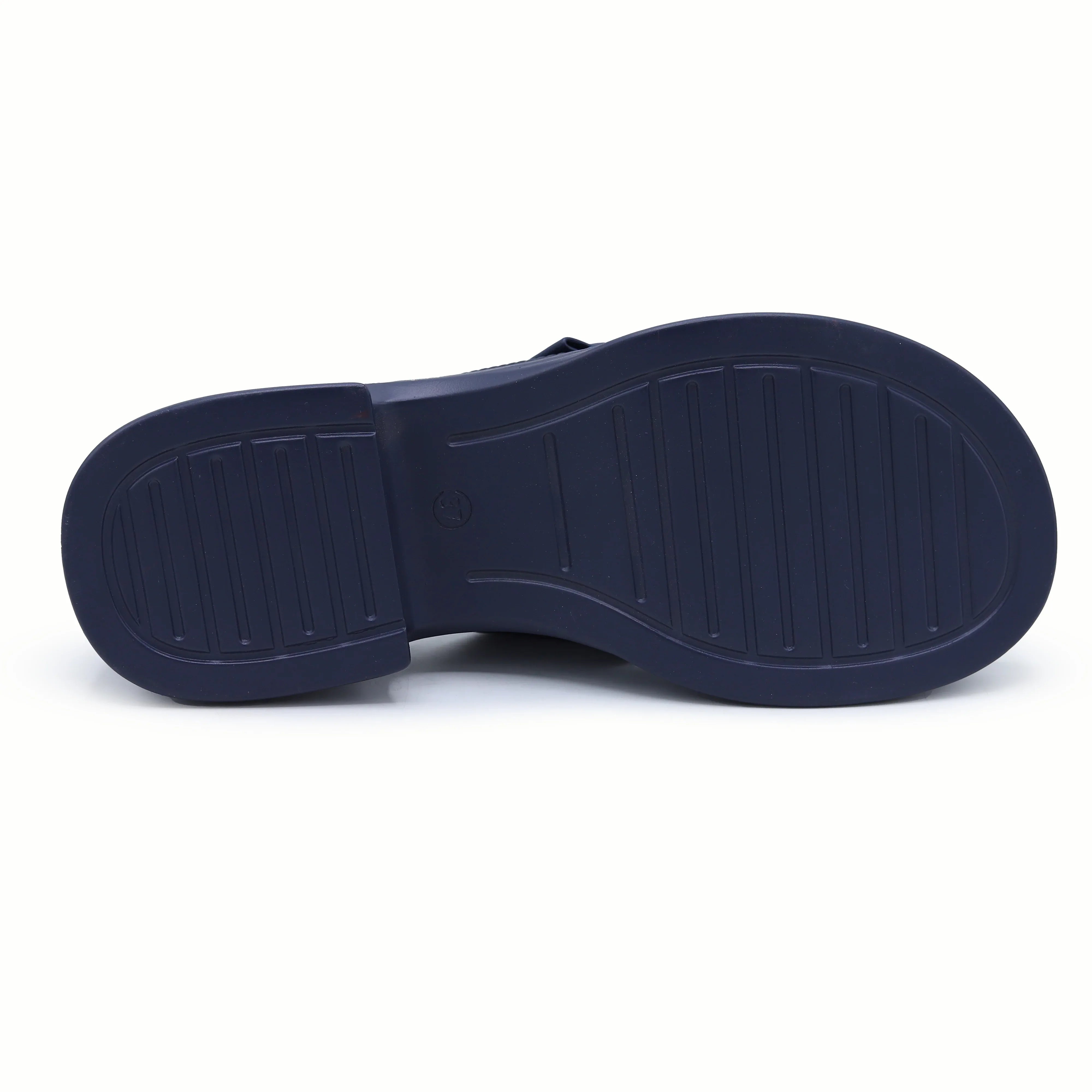 Platform Slippers 800198 Navy