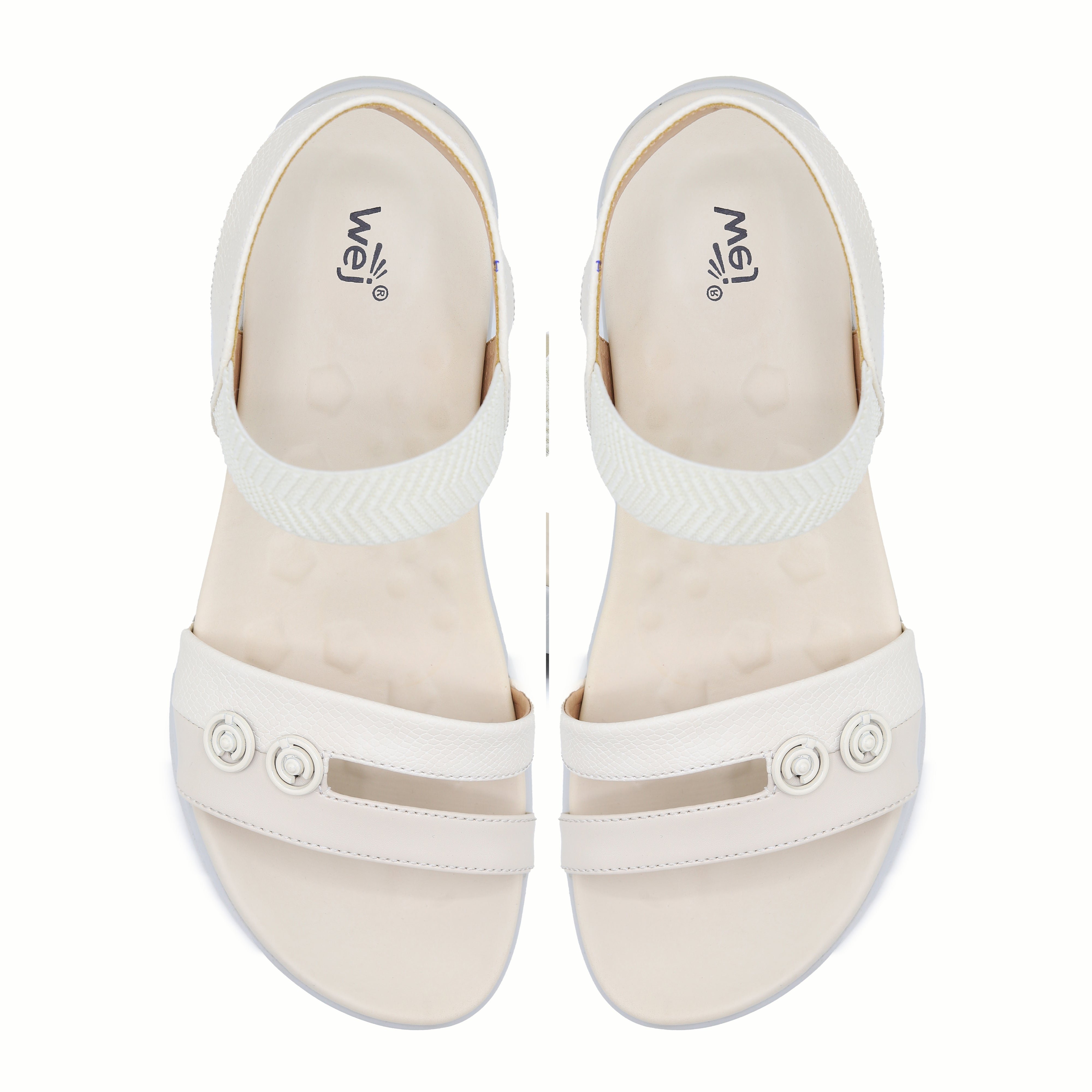 Off White Platform Sandals 8002213 Fawn