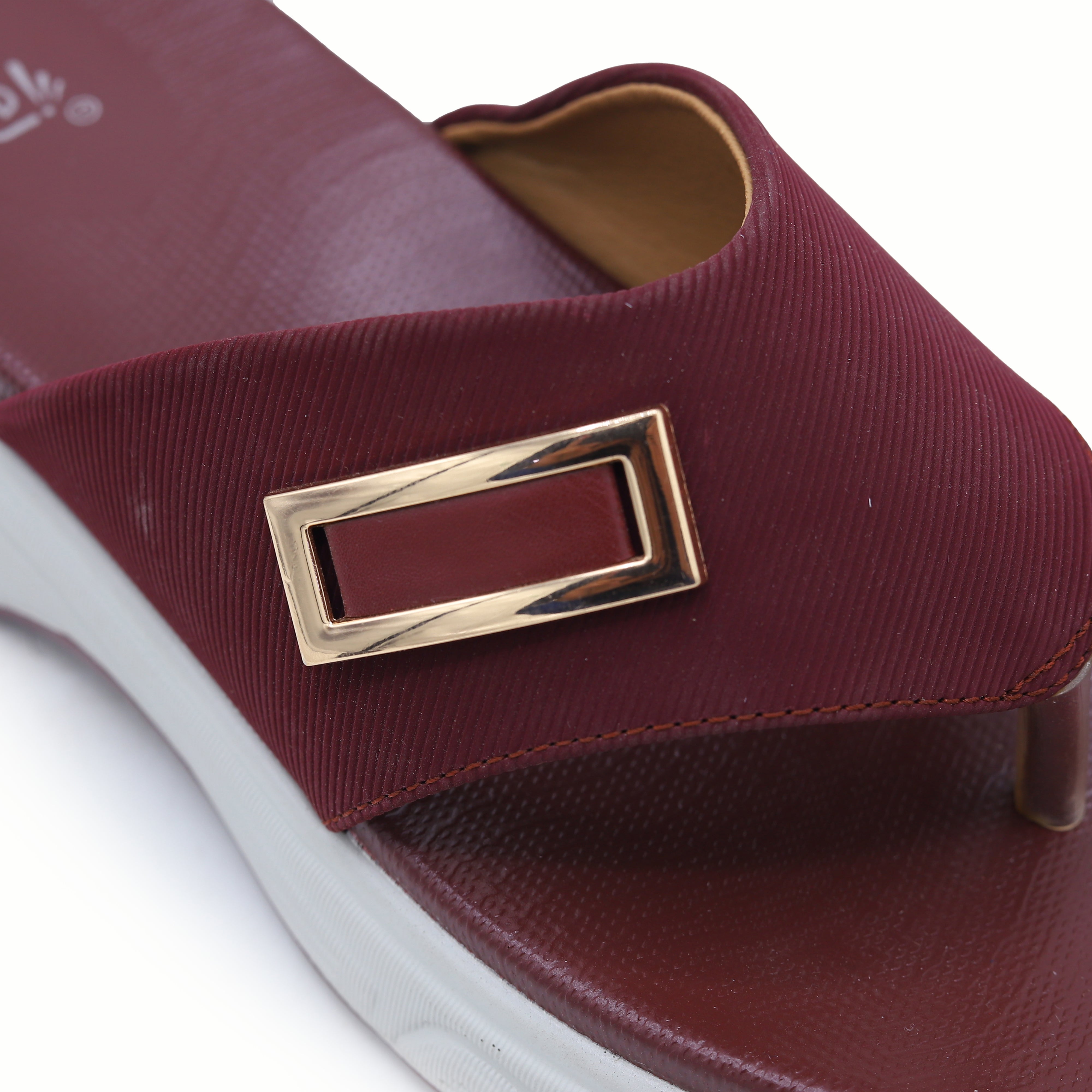 Maroon Platform Slippers 800192 Maroon