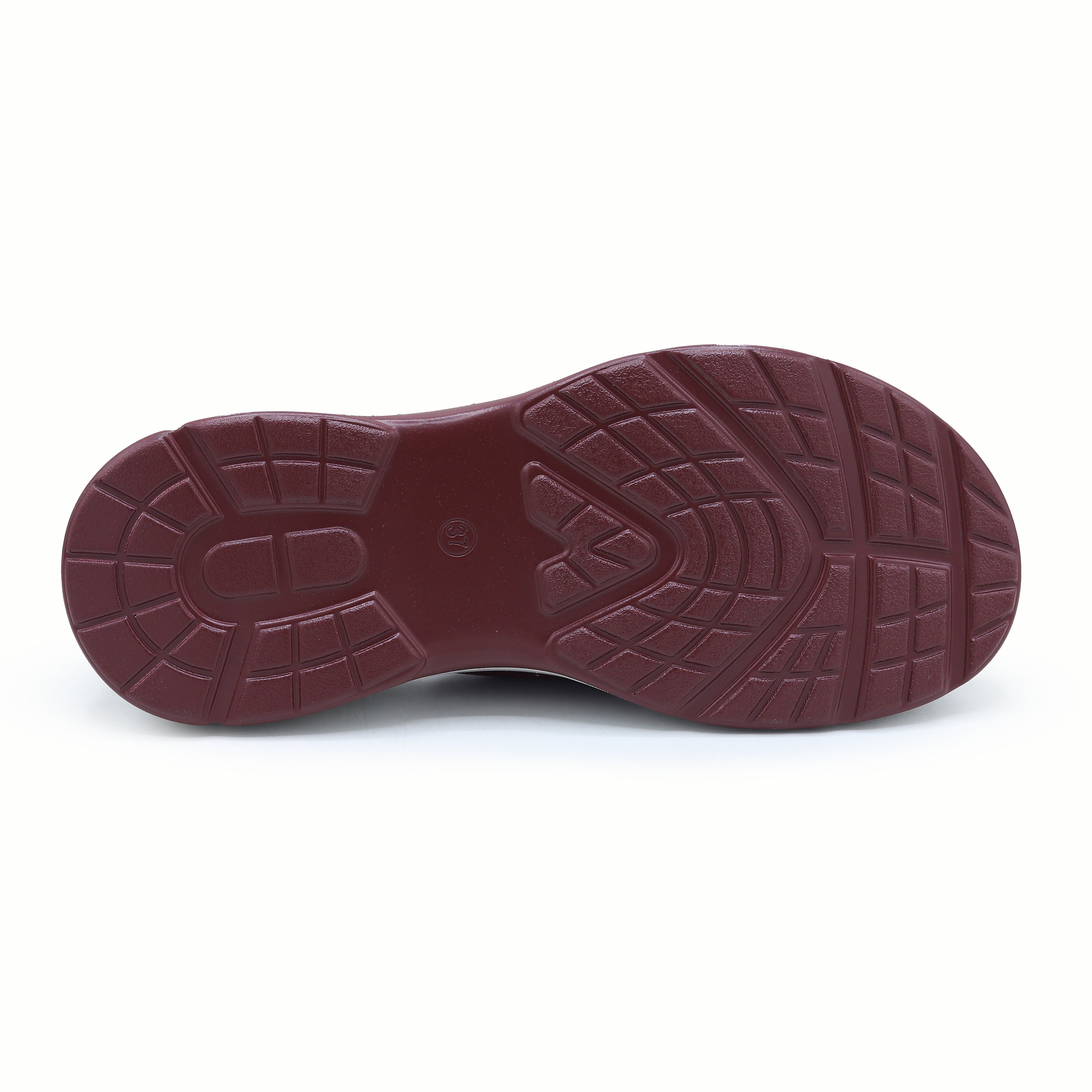 Maroon Platform Slippers 800192 Maroon