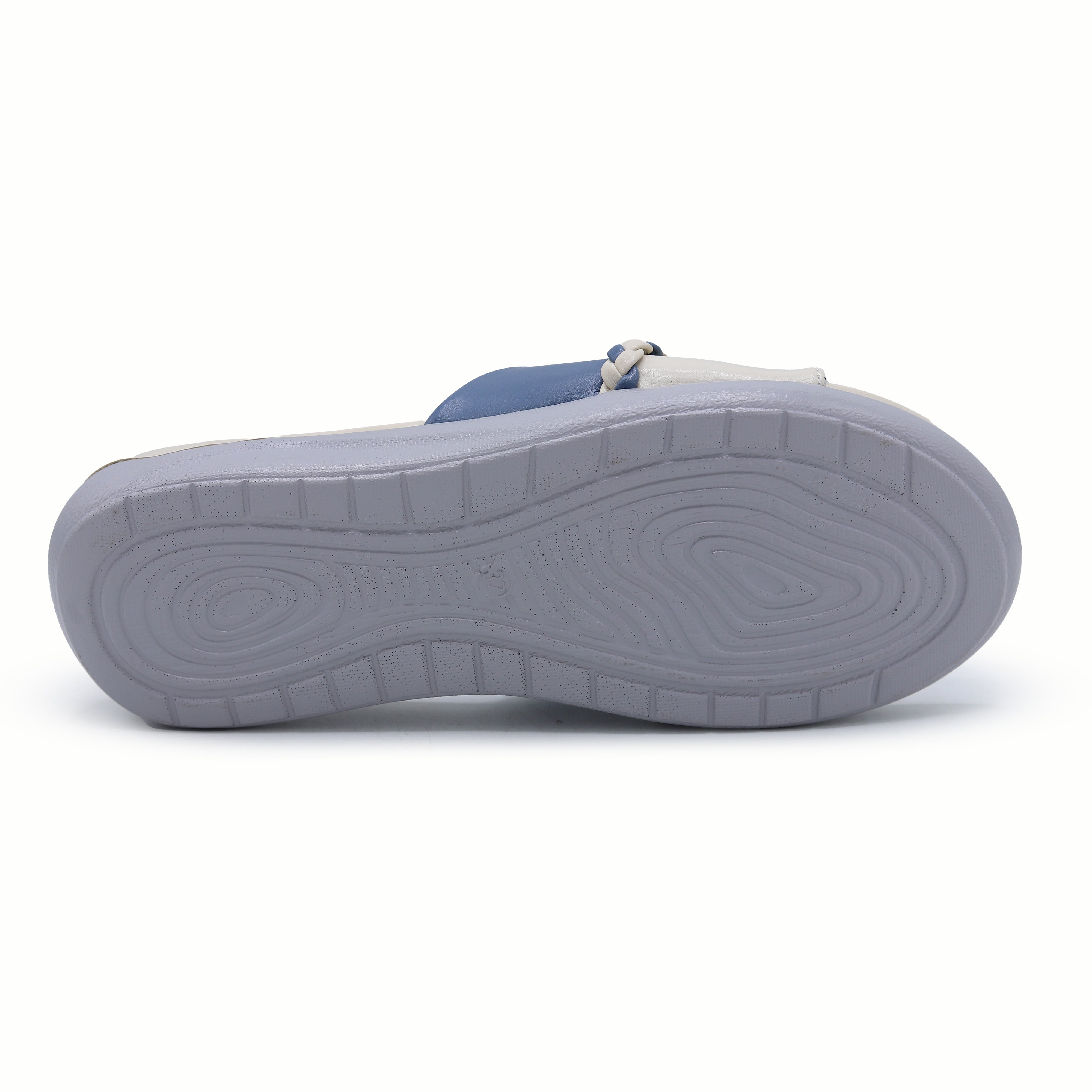 Blue White Slide 8003344 Fawn - E Fashion