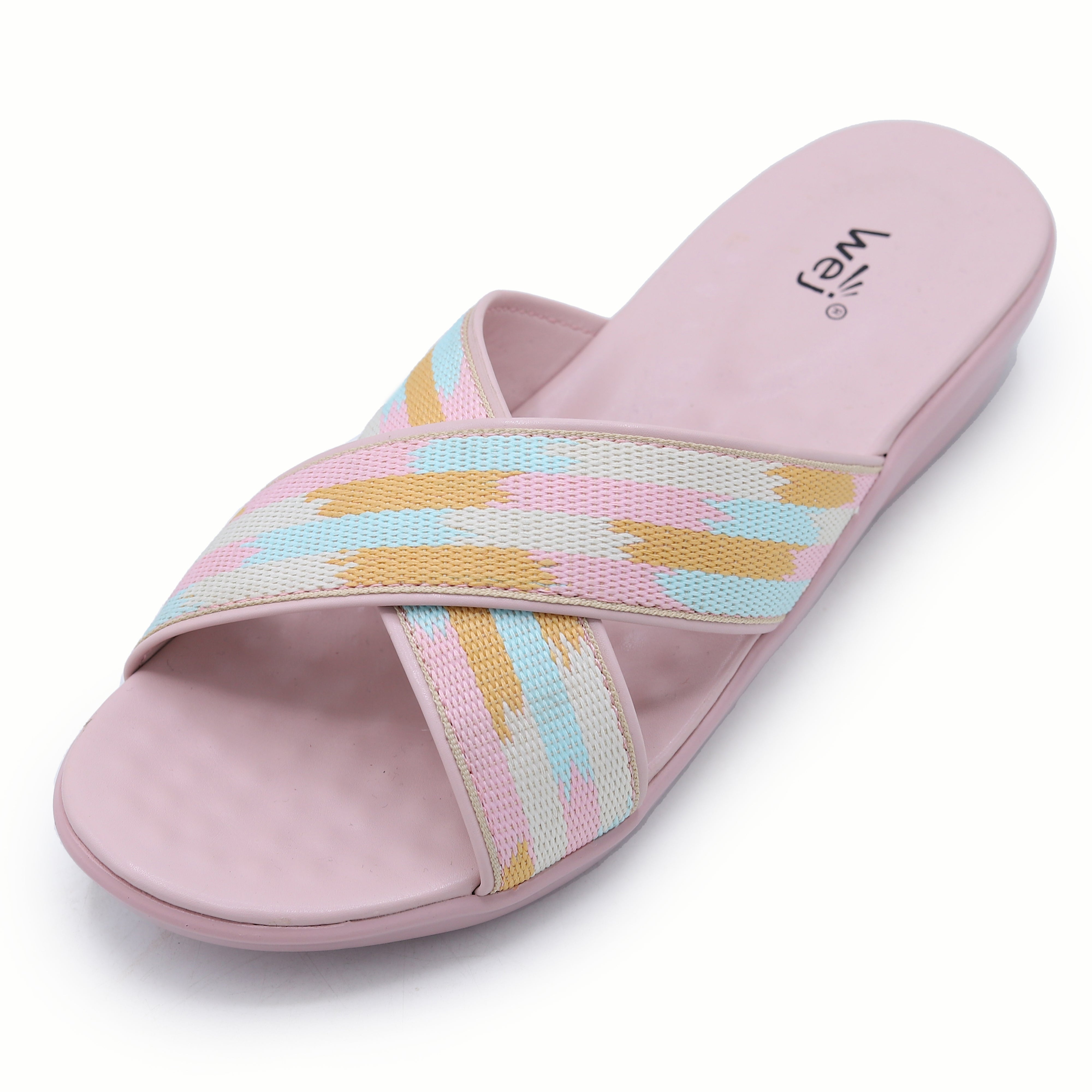 Striped Slide 8003455 Pink