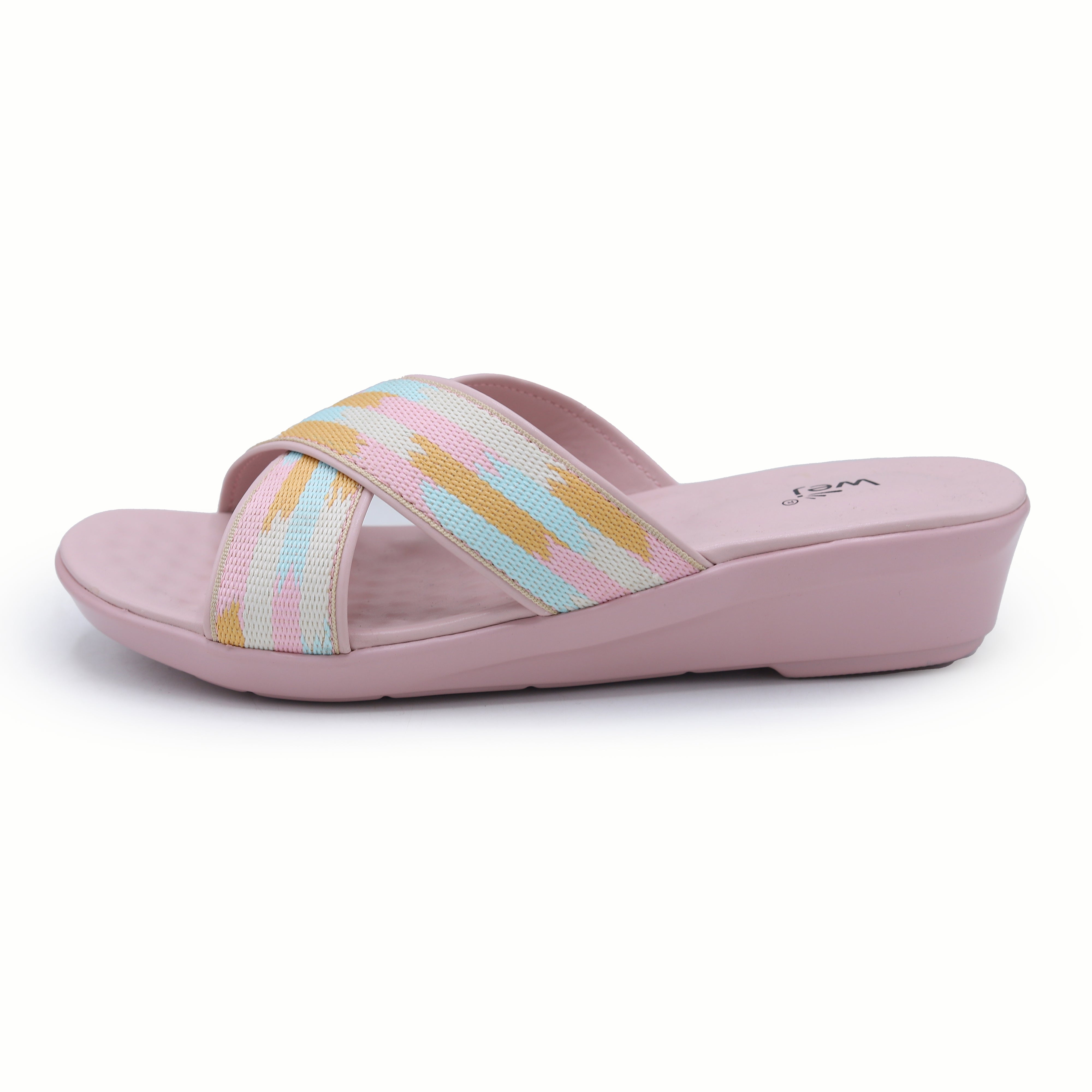 Striped Slide 8003455 Pink