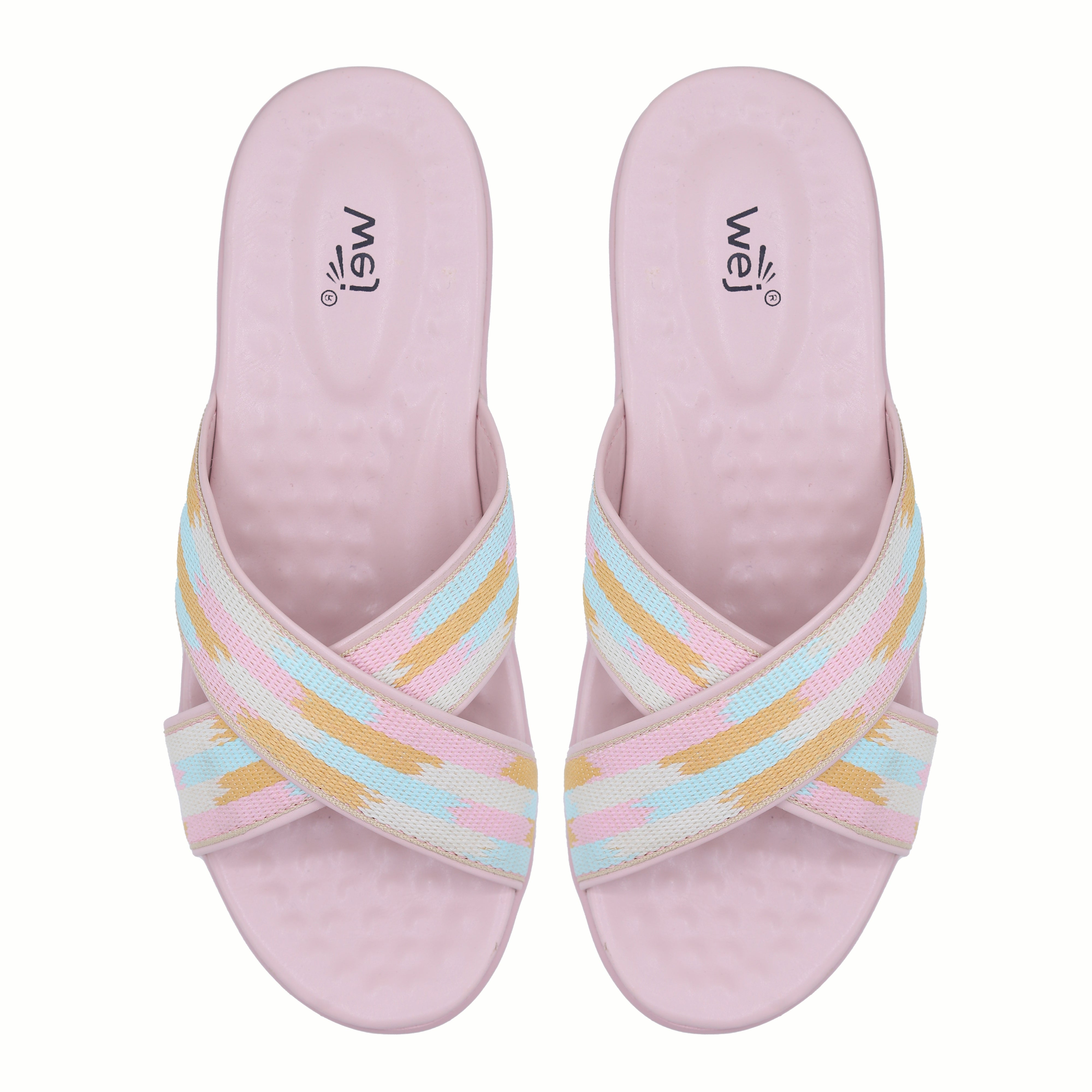 Striped Slide 8003455 Pink