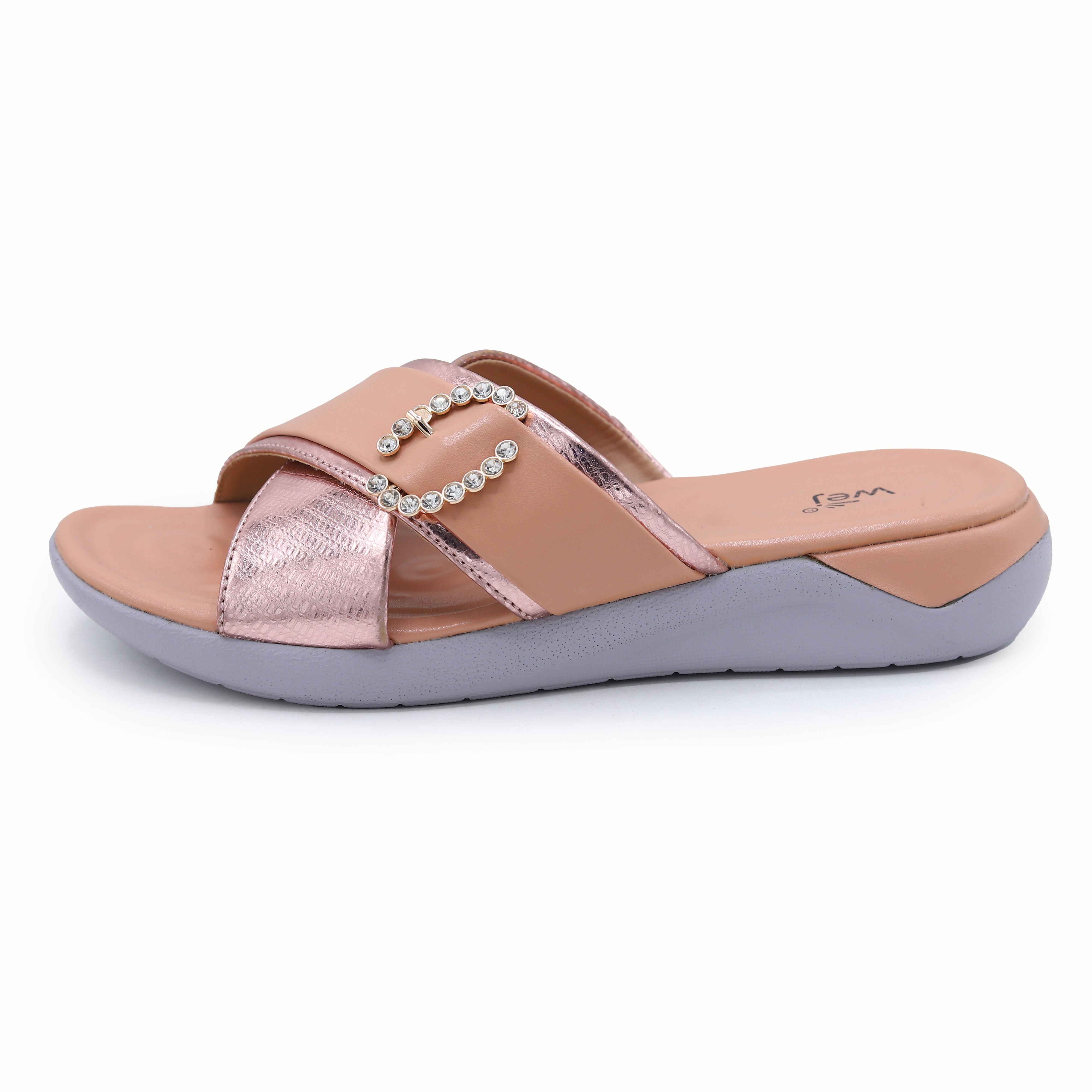 Rose Gold Slides 8003457 Peach