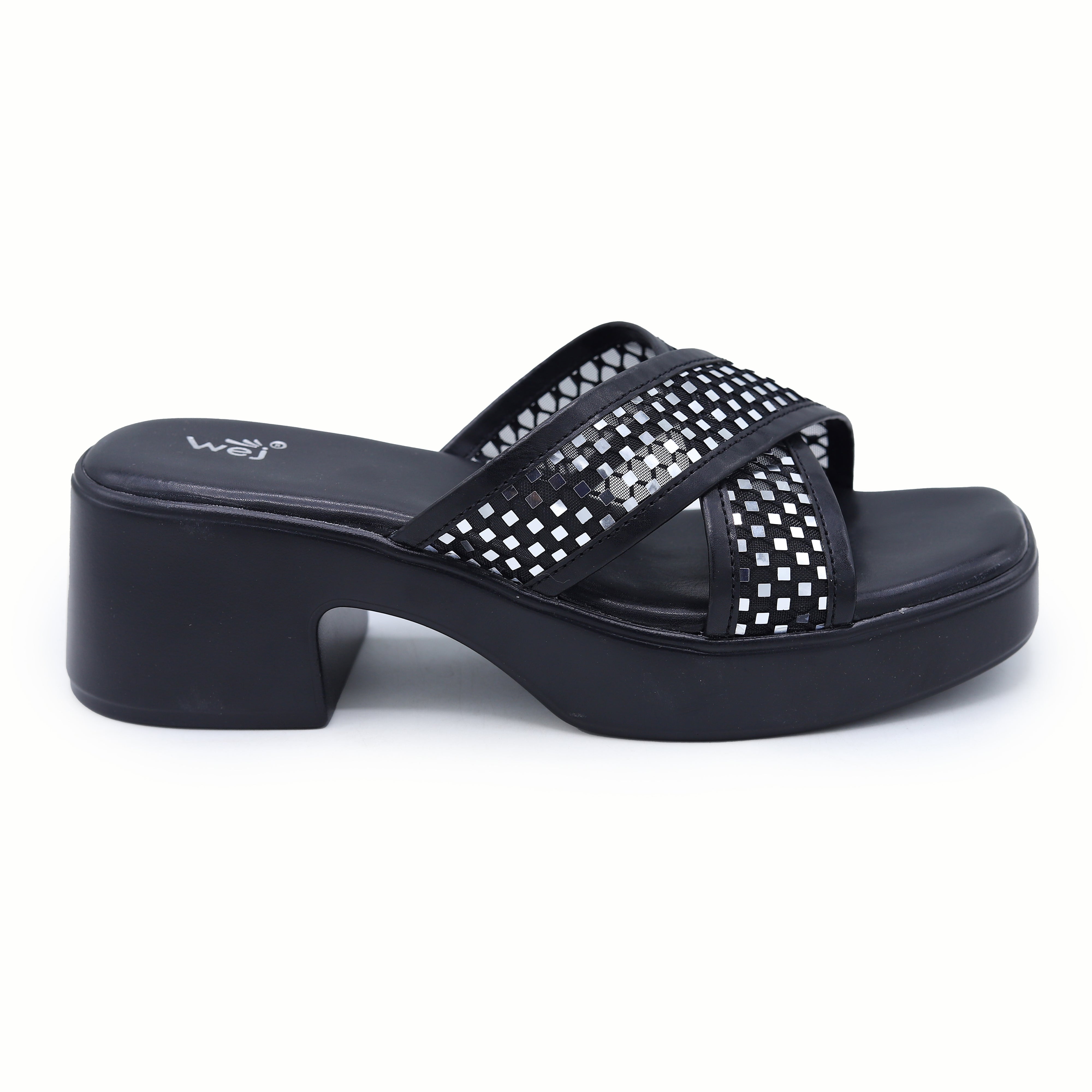 Perforated Block Heels 8003543 Black