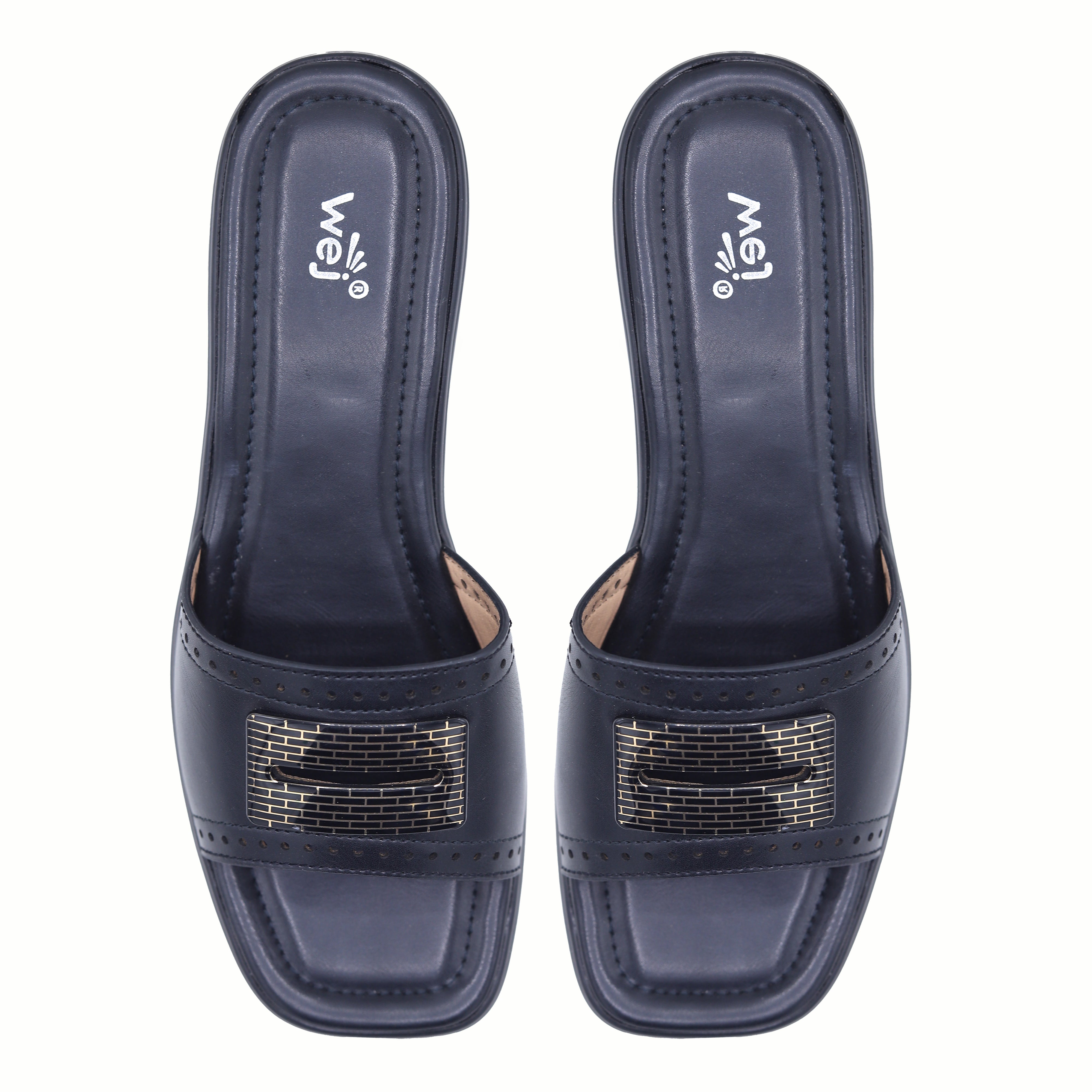Block Heel Slides 8003444 Black