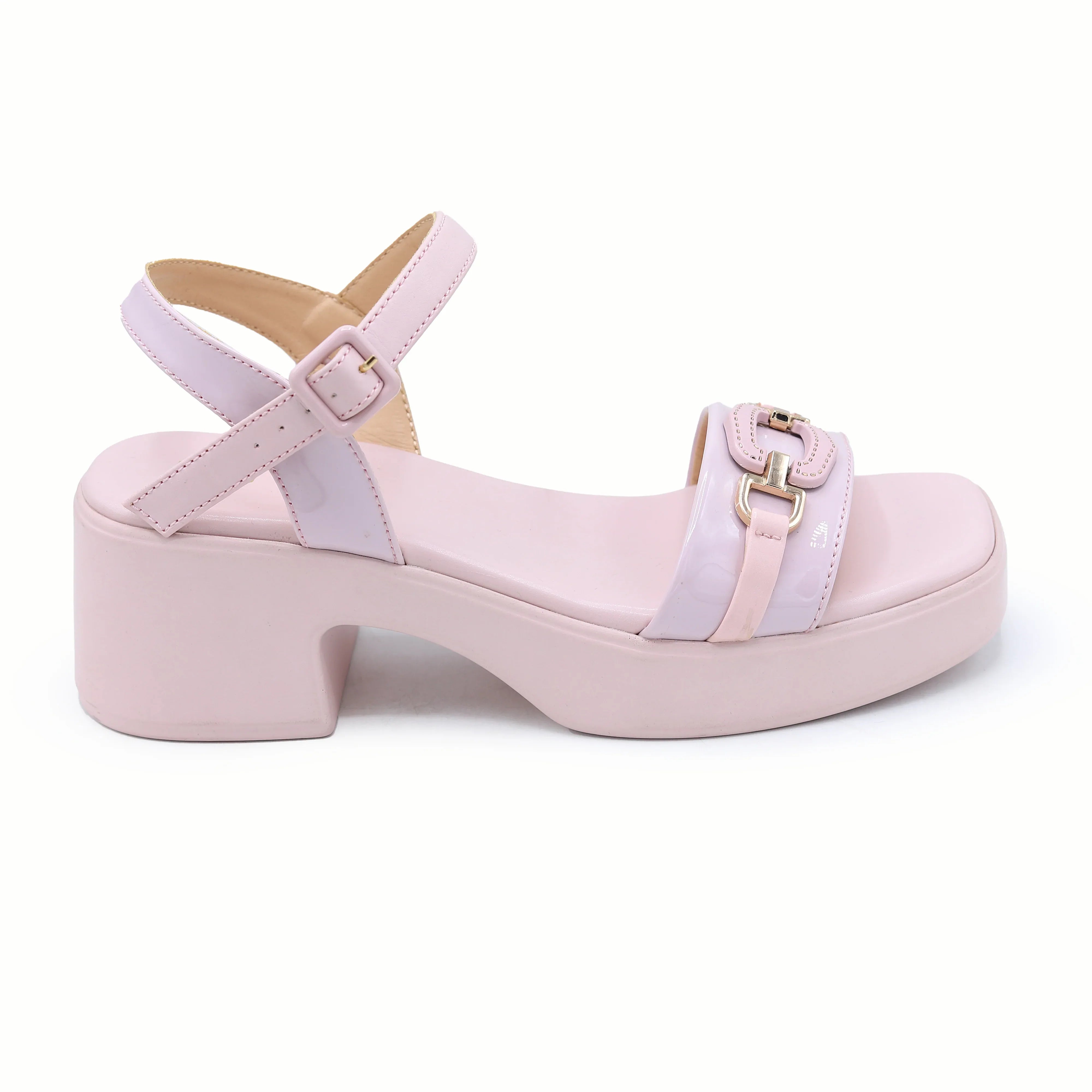 Block Heel Sandals 8002287 Pink