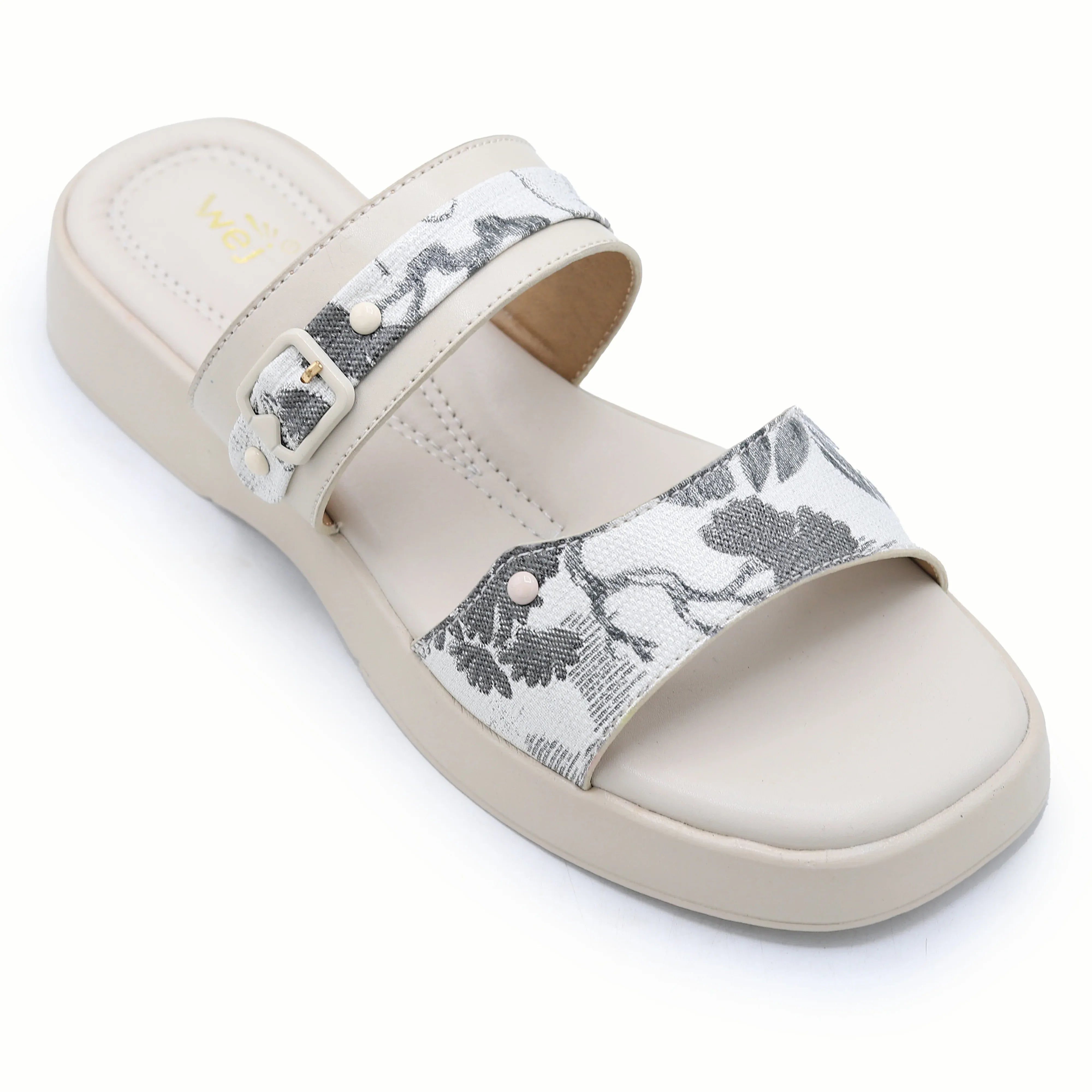 Floral Embroidered 8003549 Fawn