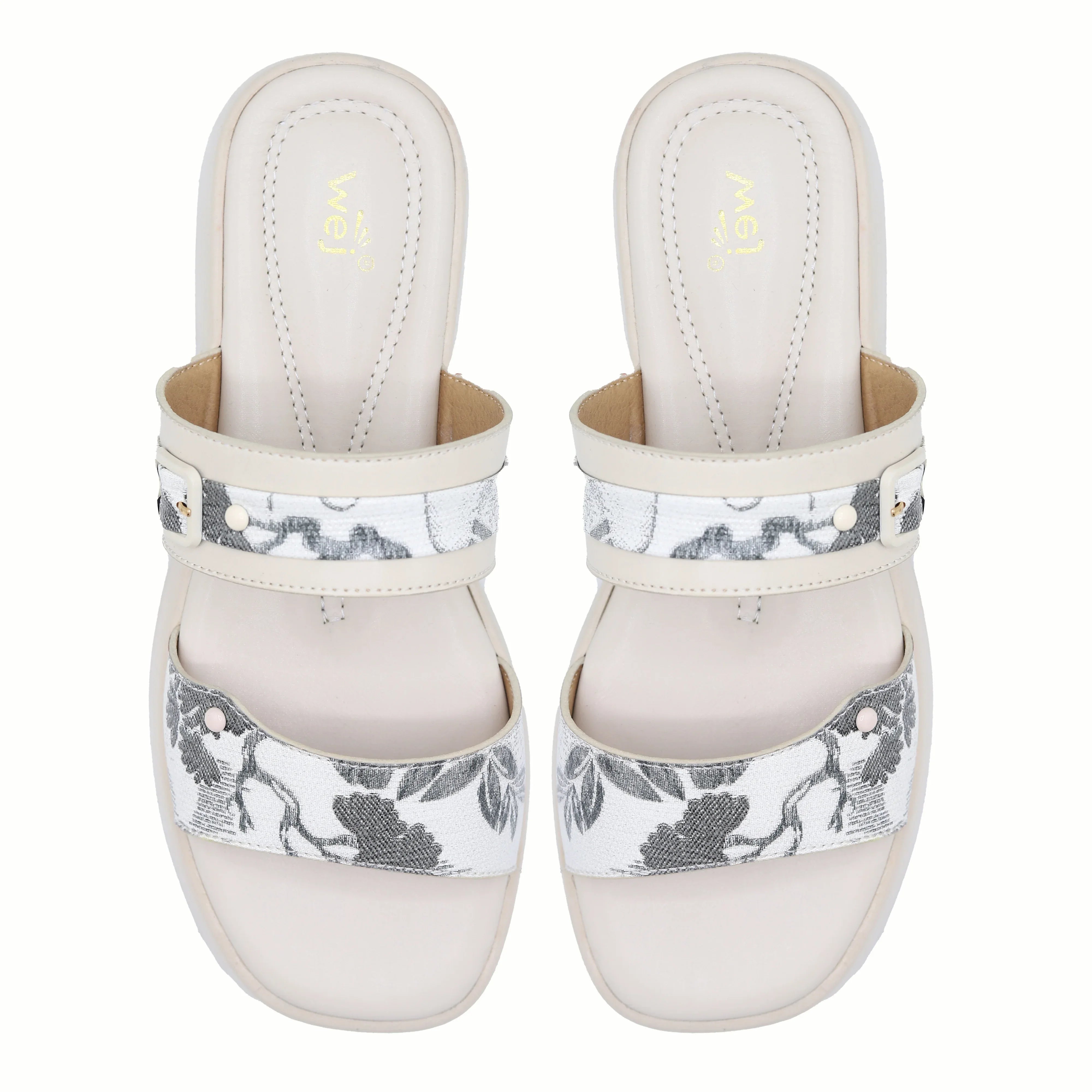 Floral Embroidered 8003549 Fawn