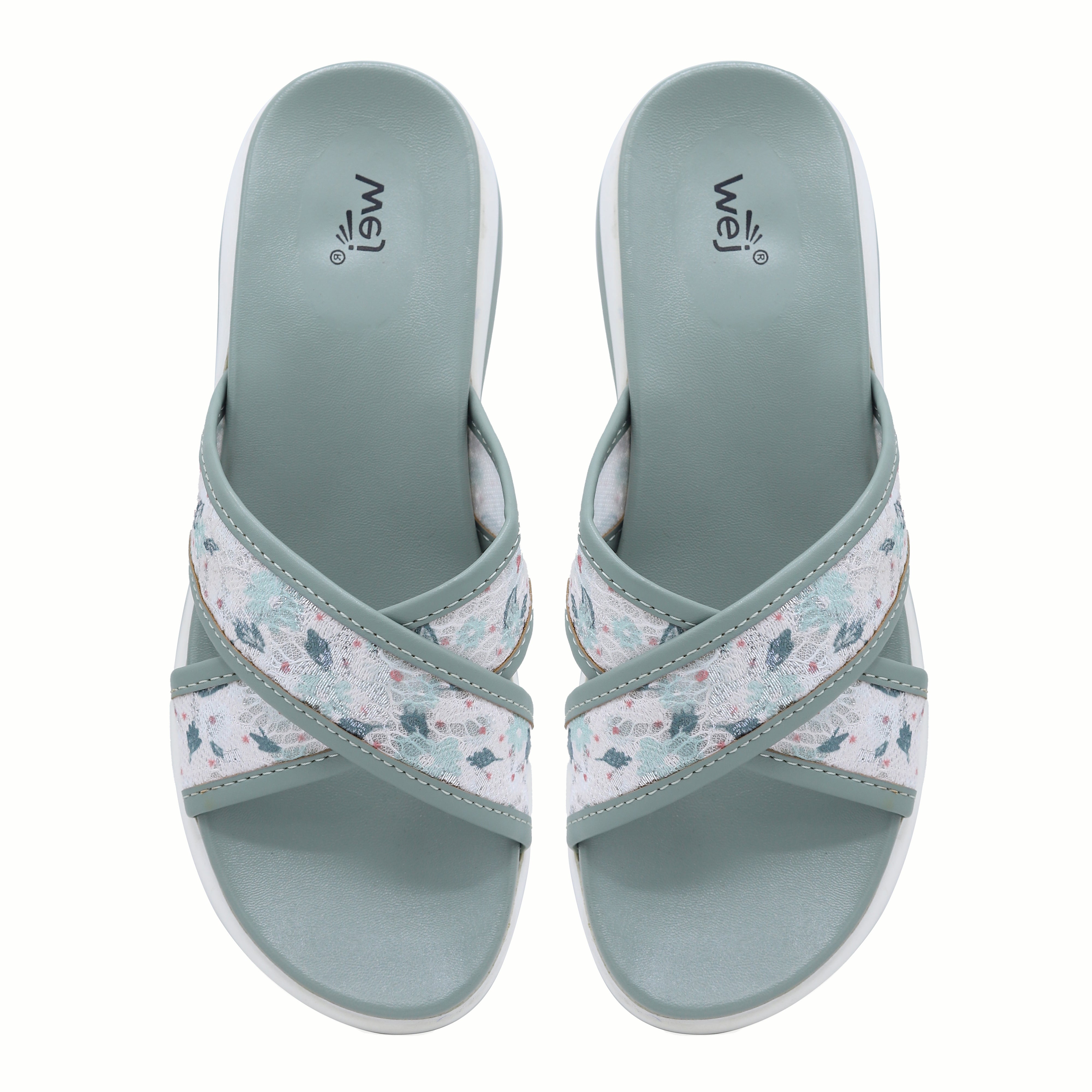 Wedge Slippers – 8003487 Mint