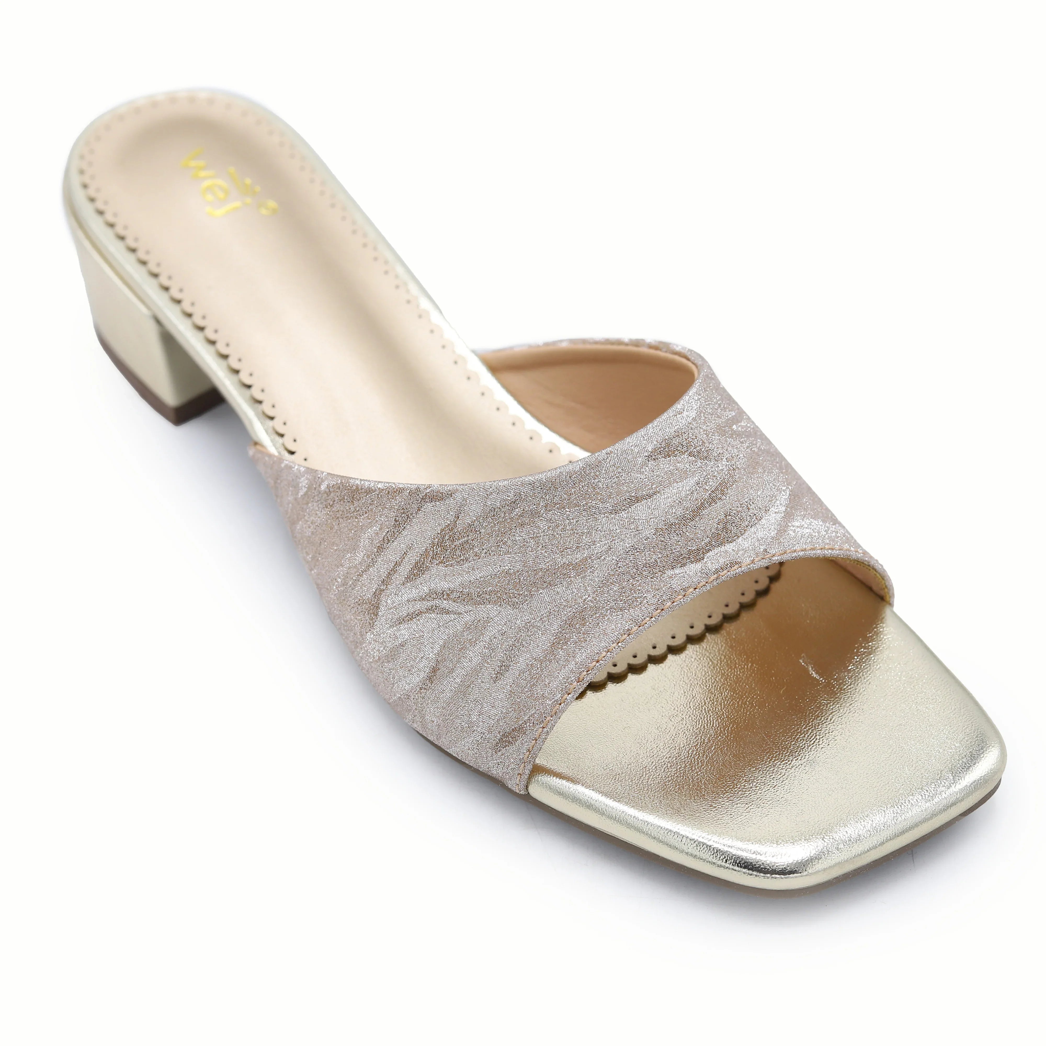 Block Heel Mules 8103113 Gold
