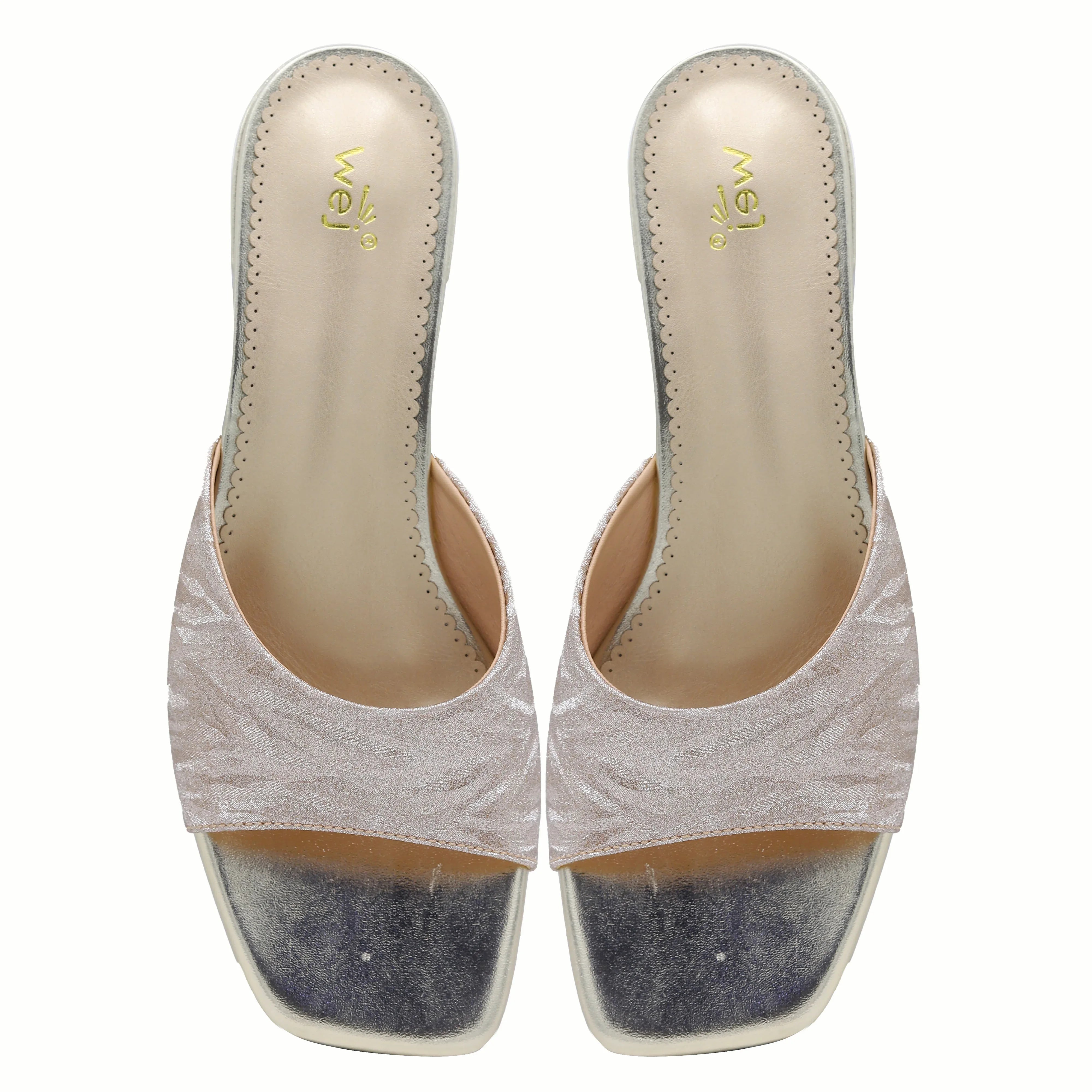 Block Heel Mules 8103113 Gold