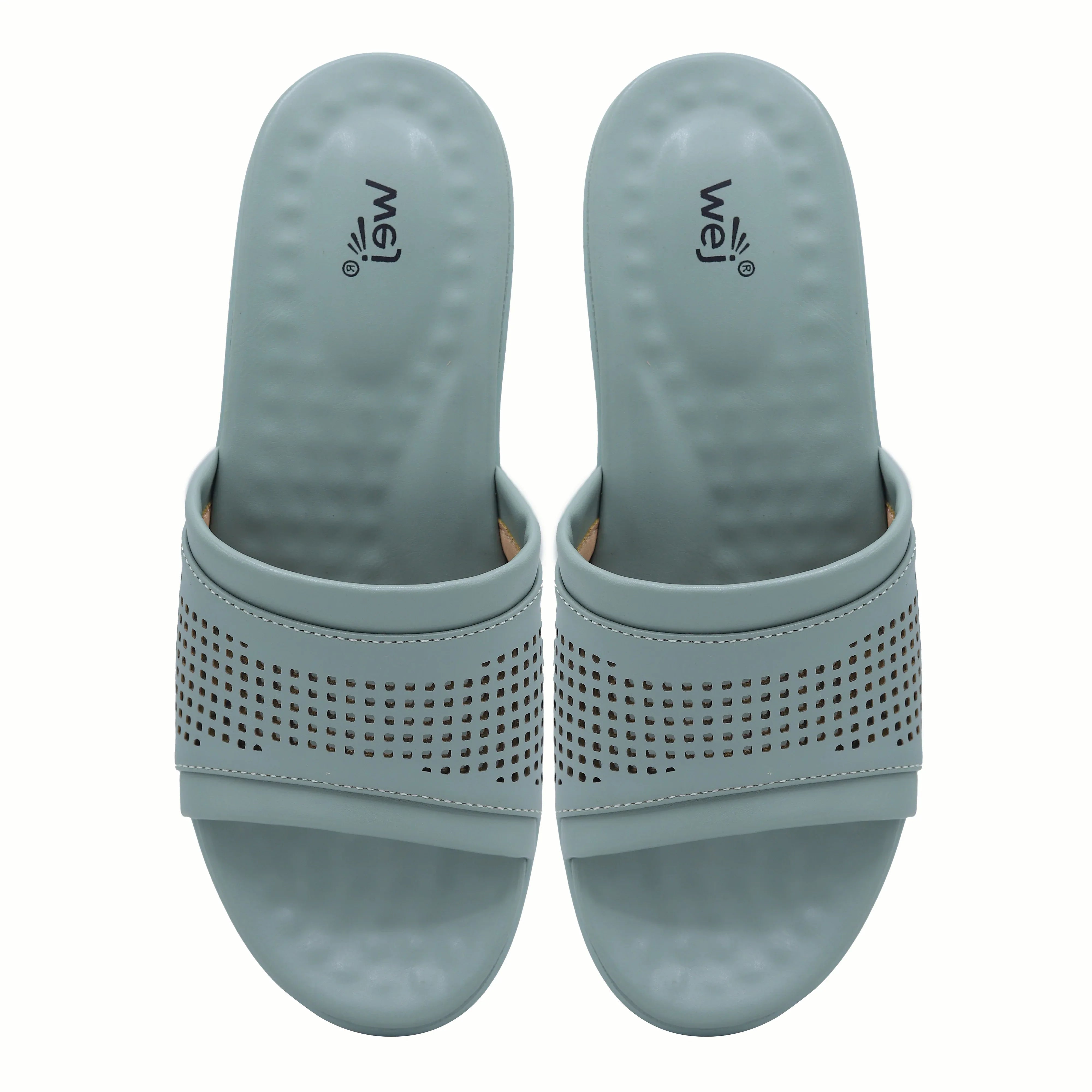 Wedge Slide 8003451 Mint - E Fashion