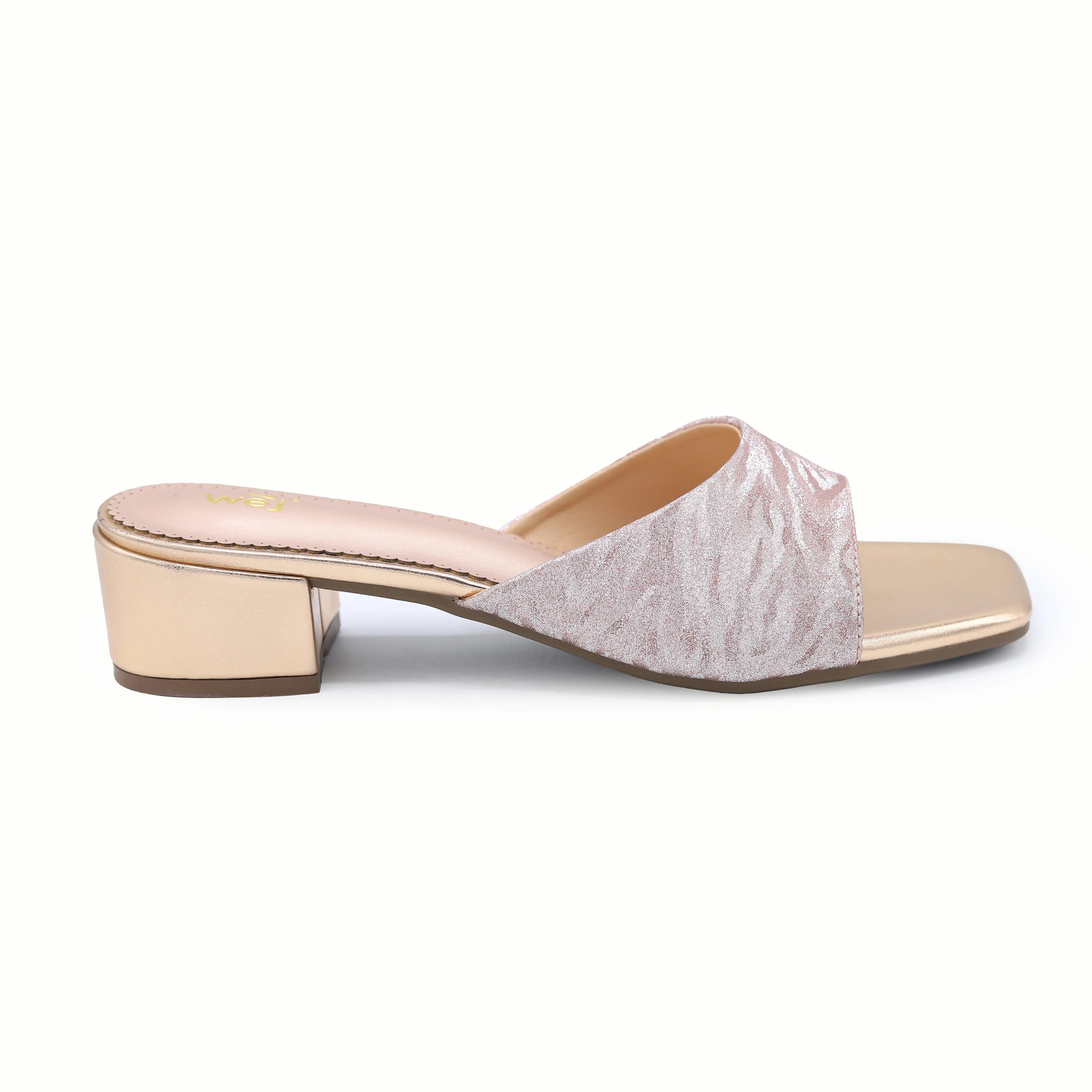 Block Heel Mules 8103113 Peach