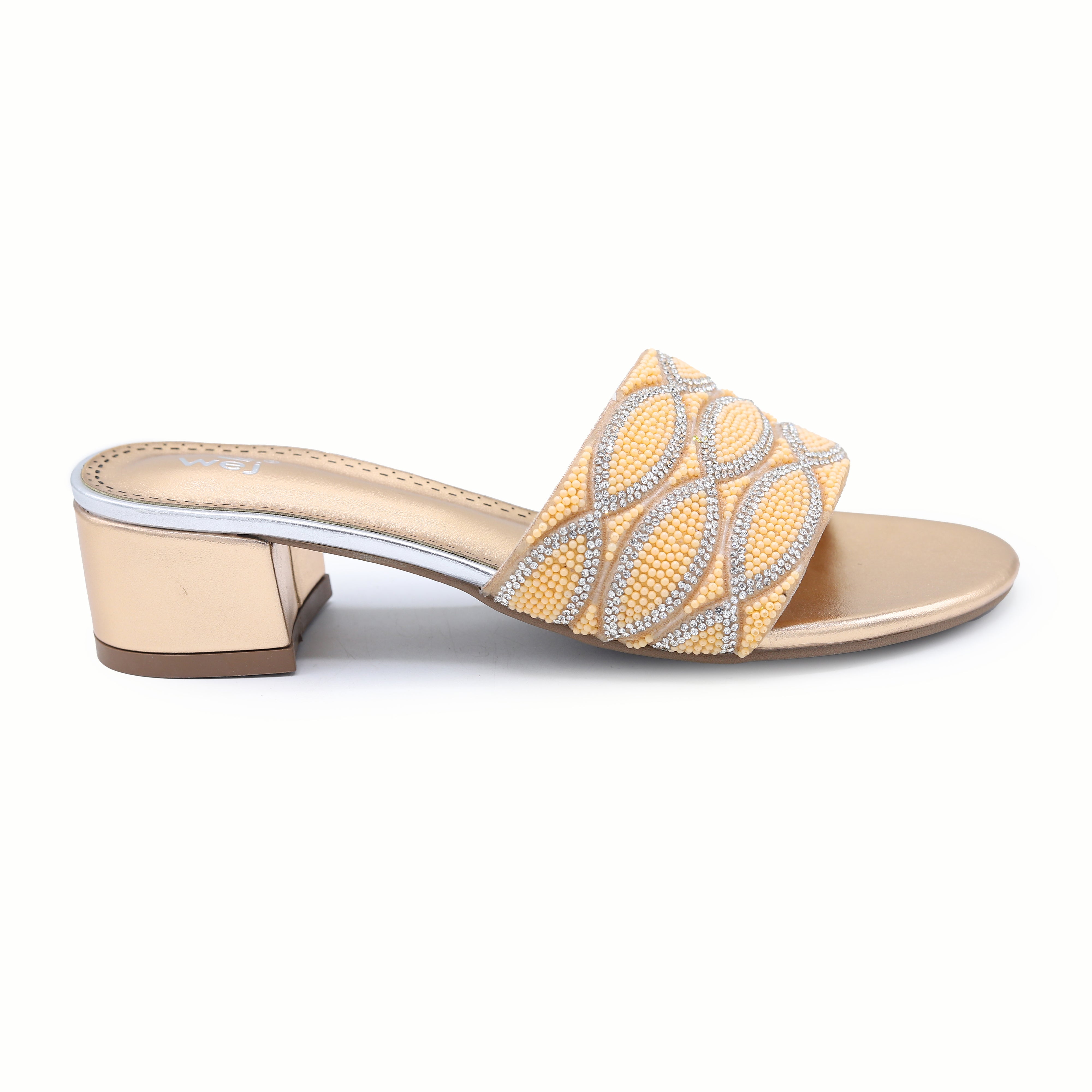 Block Heel Mules 8103110 Peach