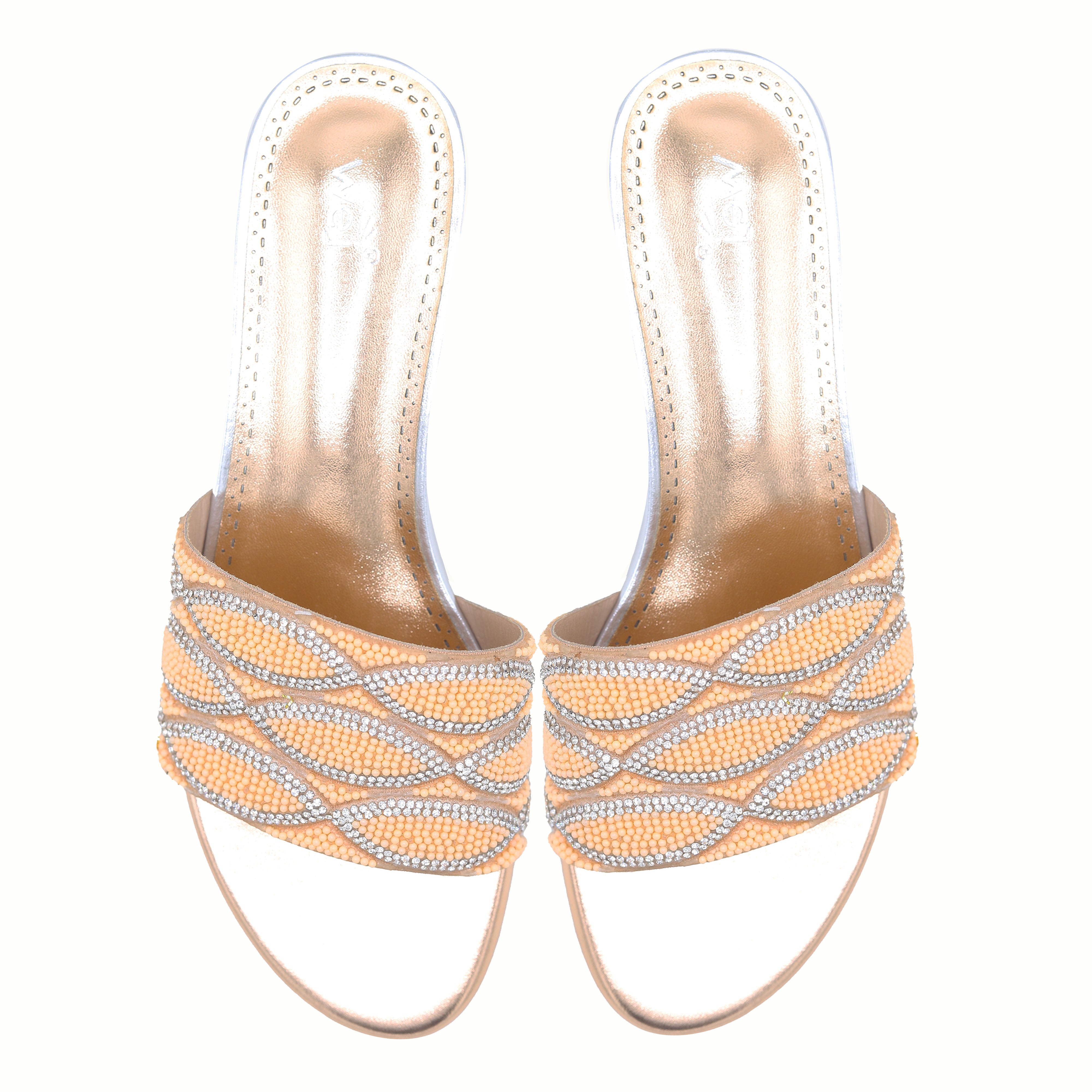 Block Heel Mules 8103110 Peach