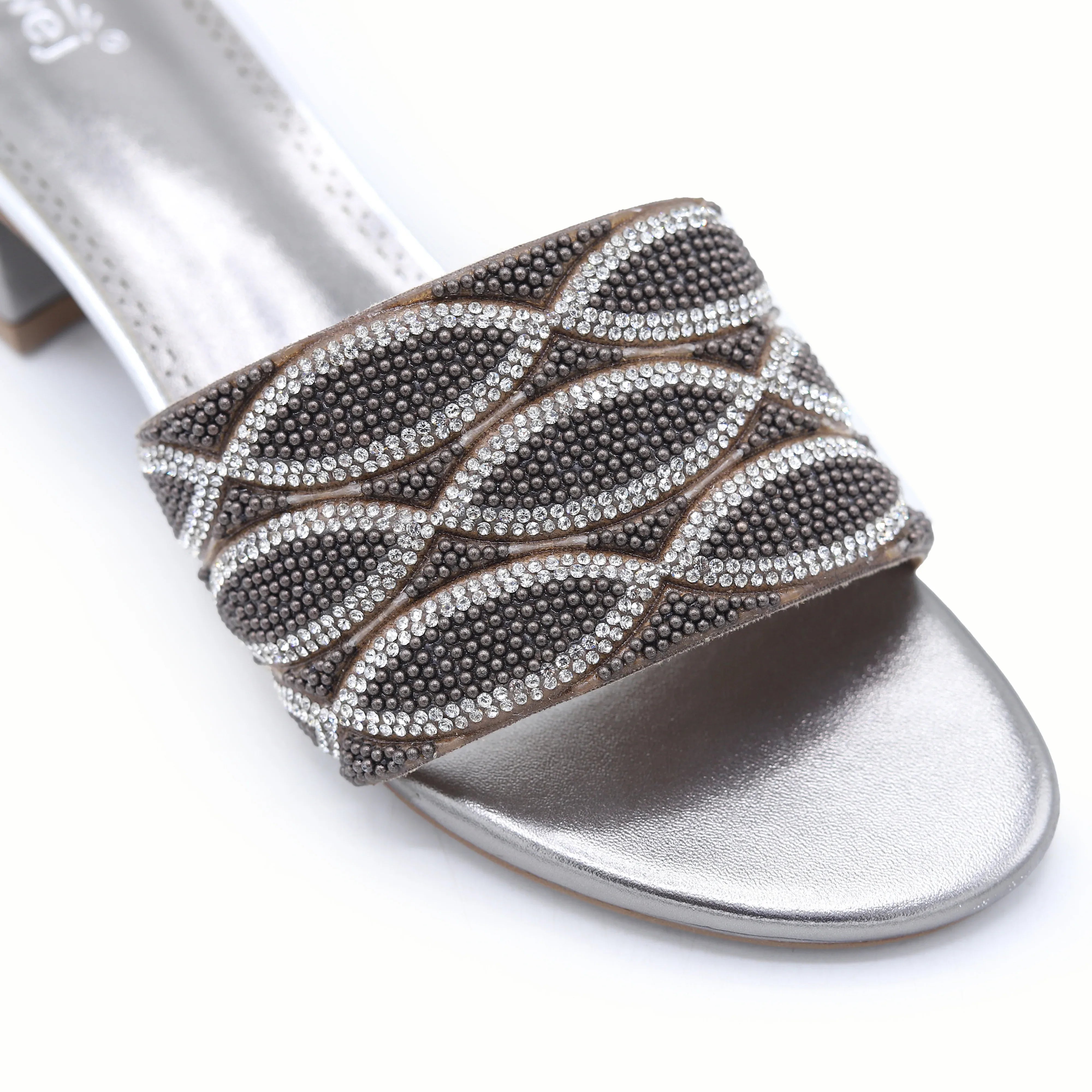 Block Heel Mules 8103110 Grey