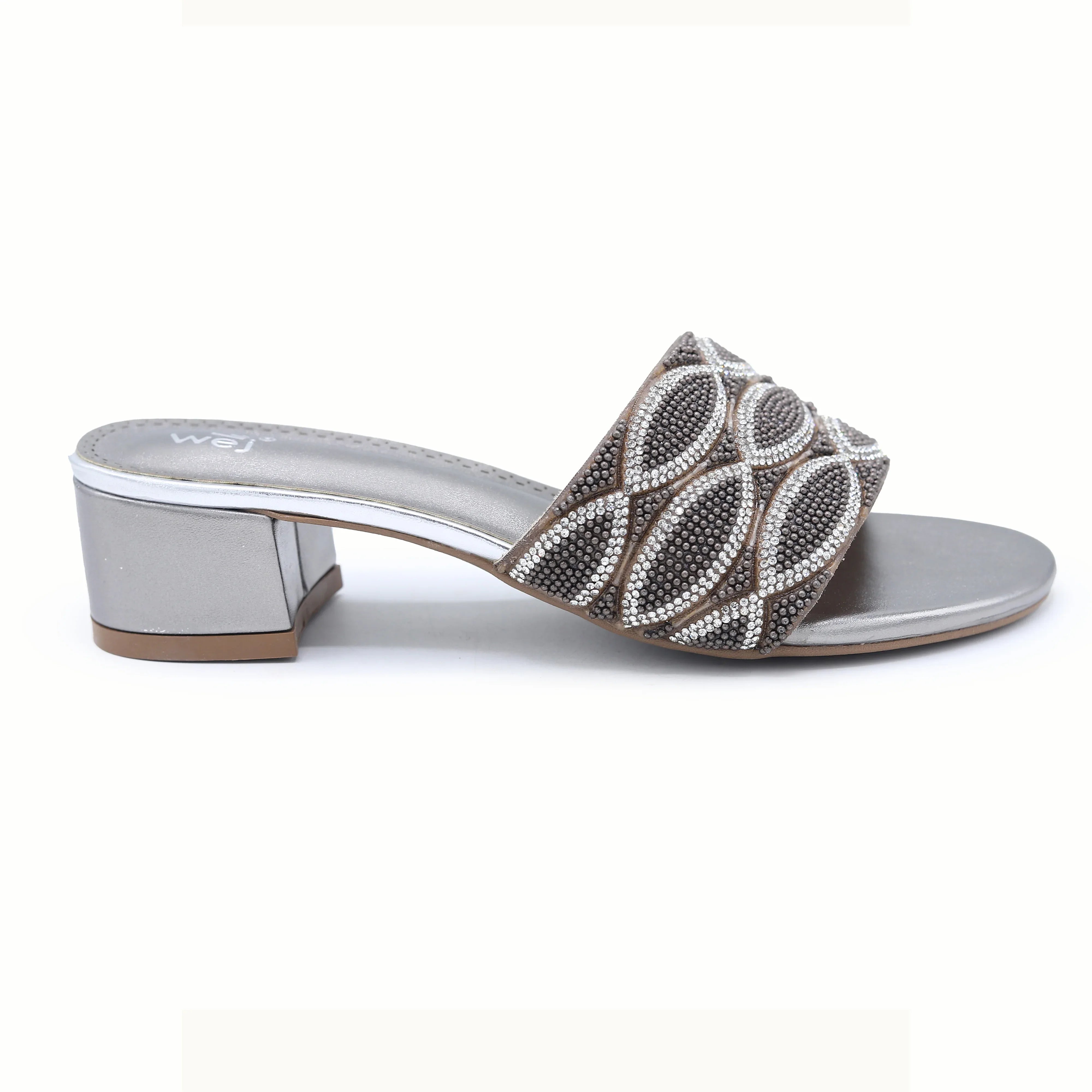 Block Heel Mules 8103110 Grey