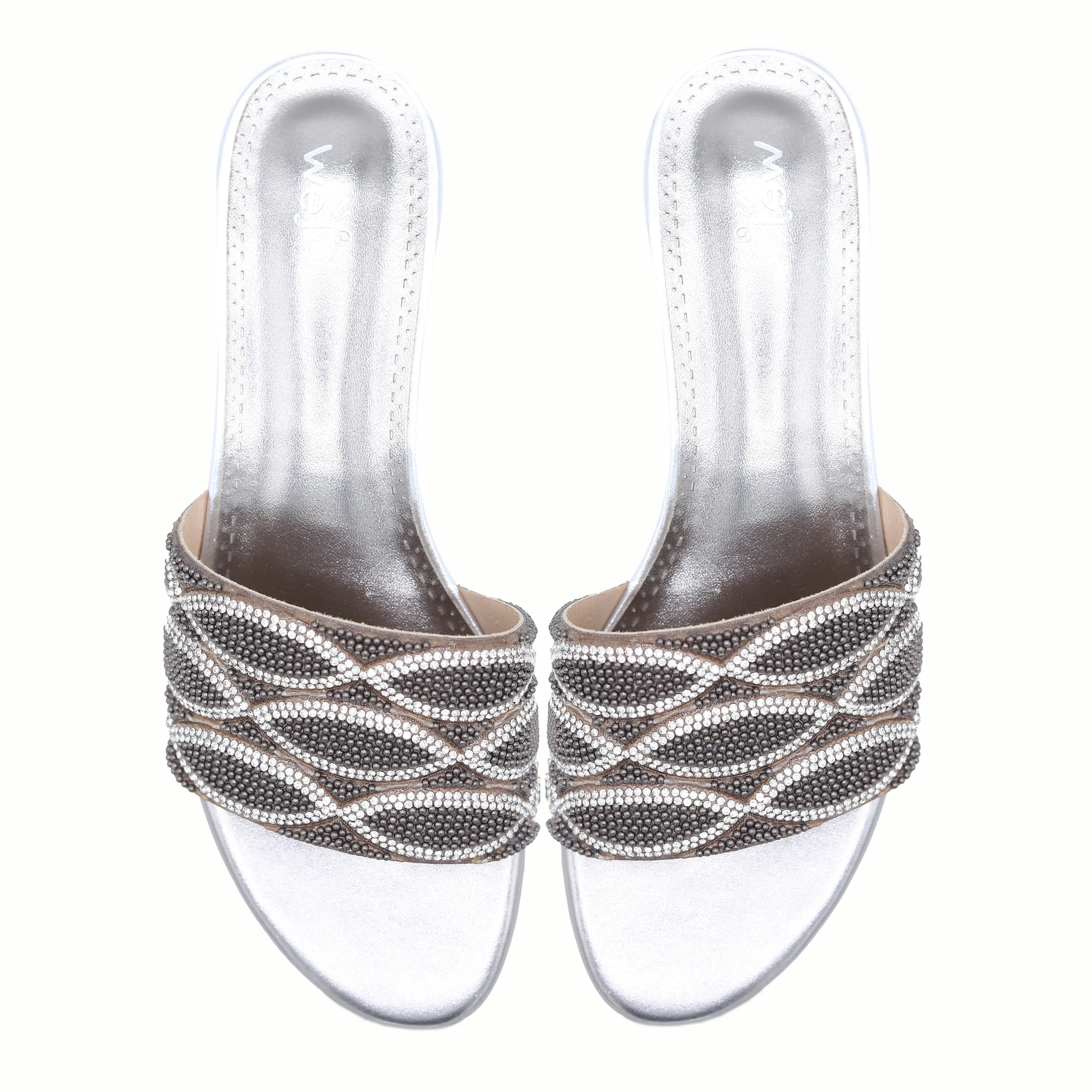 Block Heel Mules 8103110 Grey